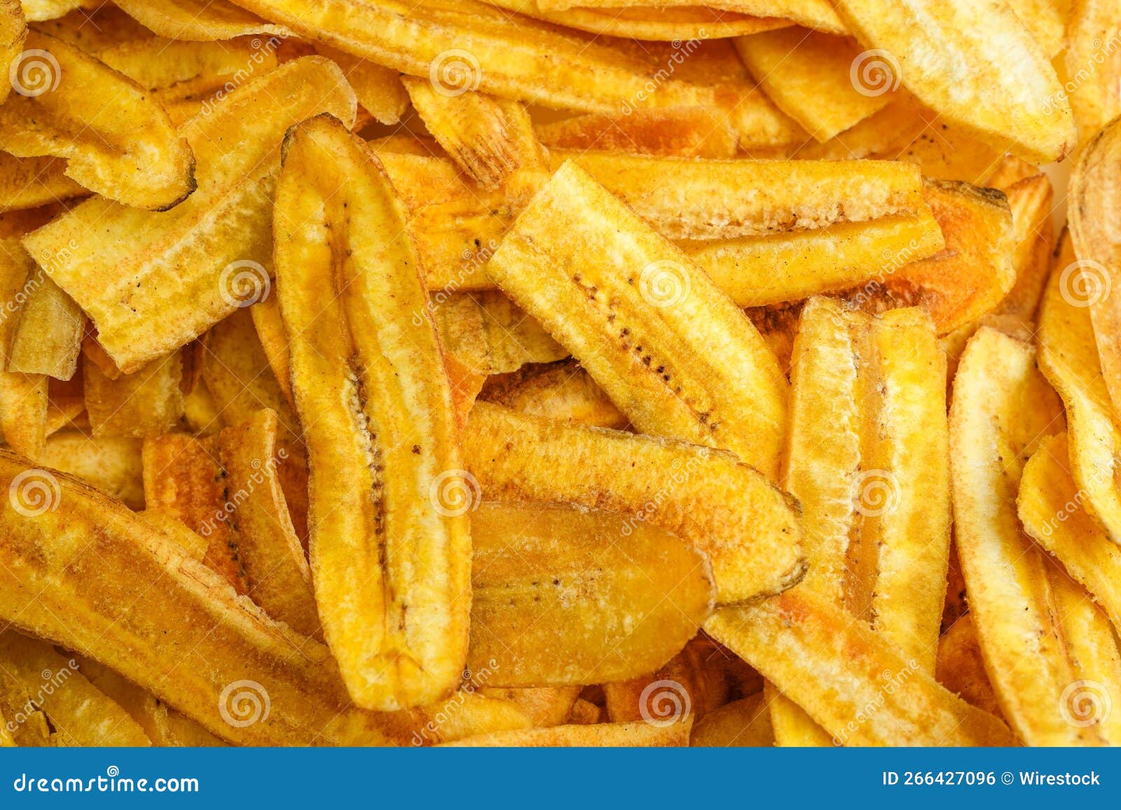 Top View of the Crispy Yellow Banana Chips Stock Photo Image of baked