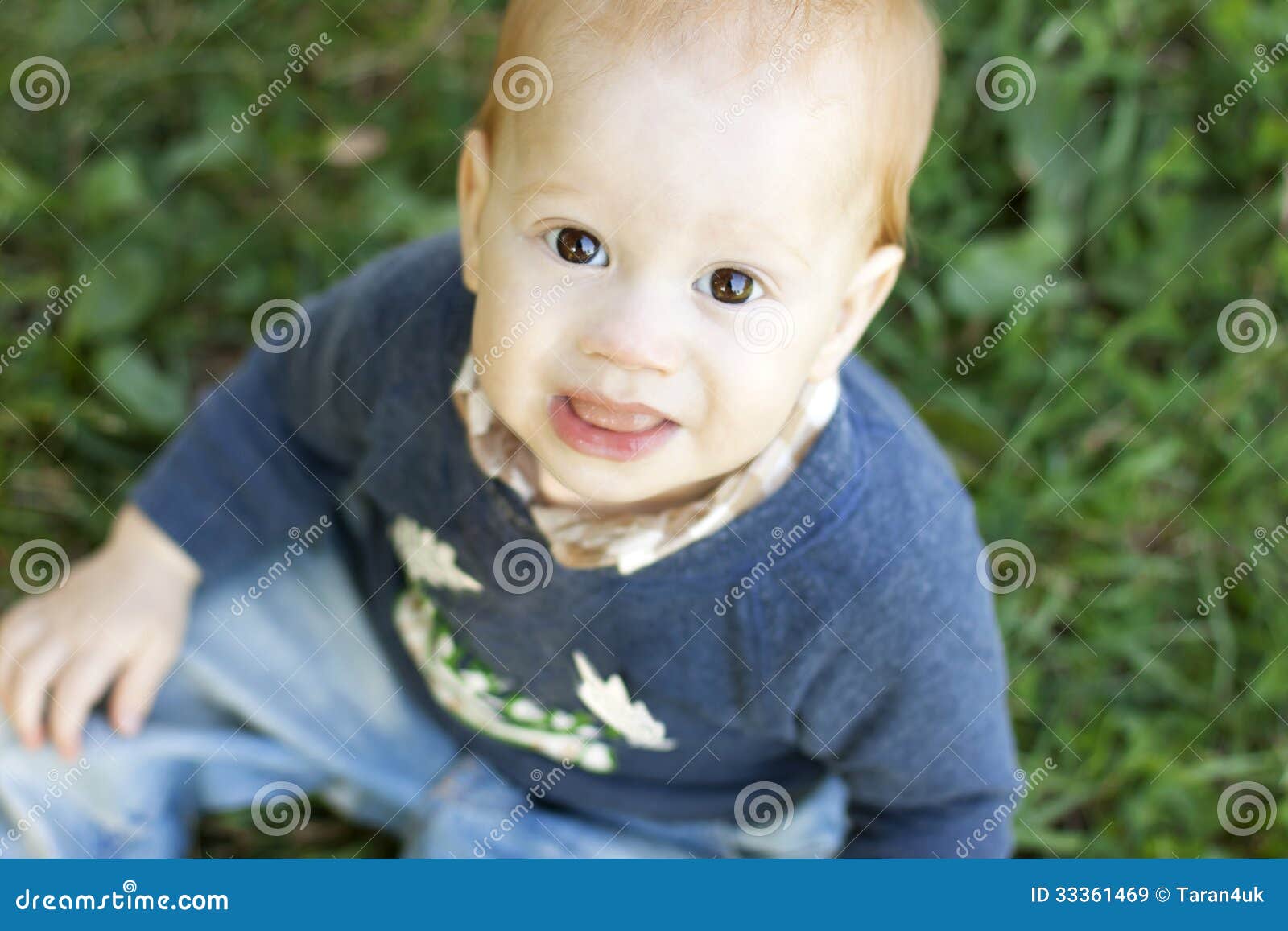 Top view of cute baby boy stock image. Image of love 33361469