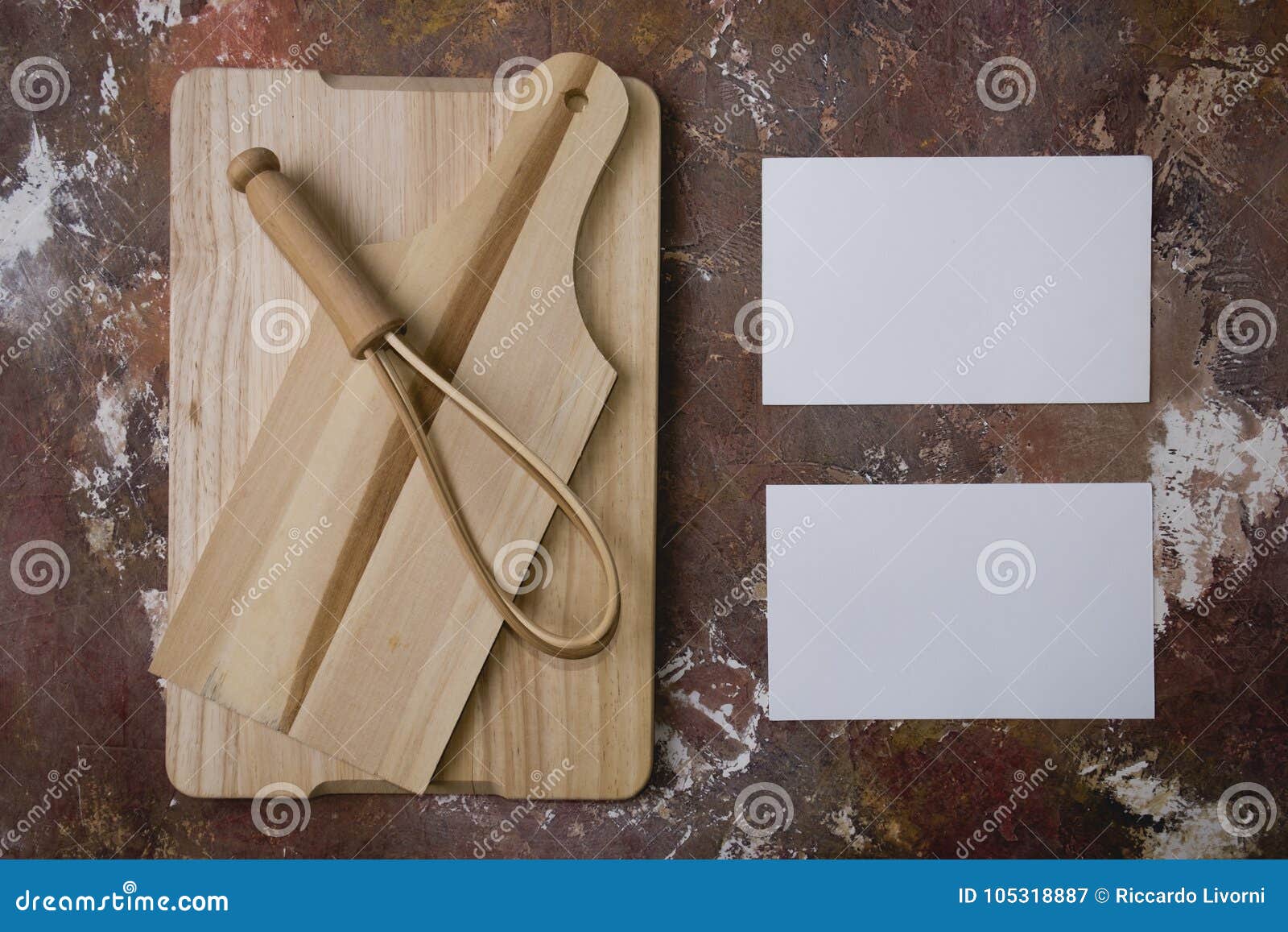 Top View of Cutting Boards and Kitchen Tools Stock Image Image of food, tableware 105318887