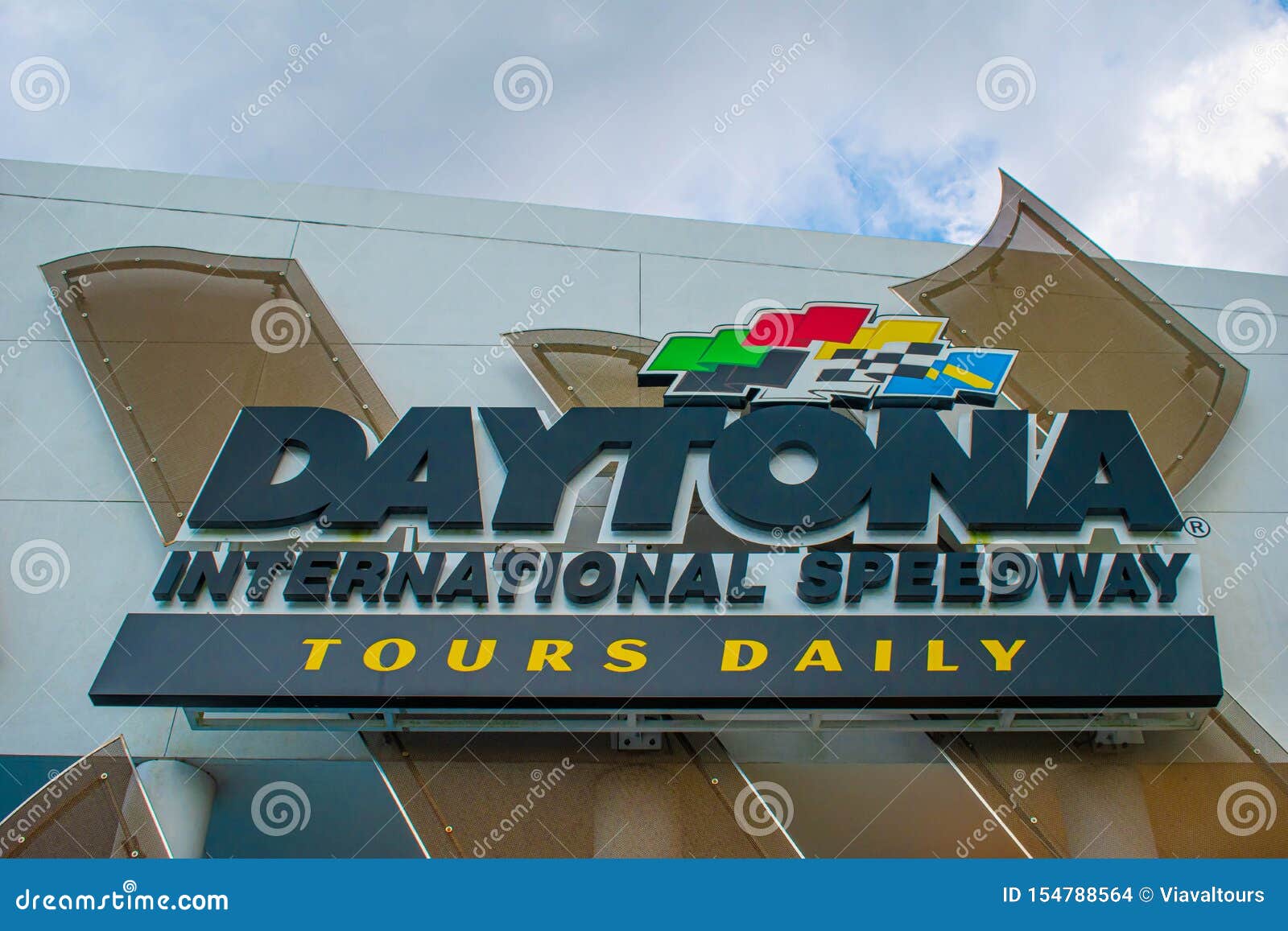Top View Of Daytona International Speedway Tours Daily Sign Editorial Stock Image Image Of Nascar Motorcycle 154788564