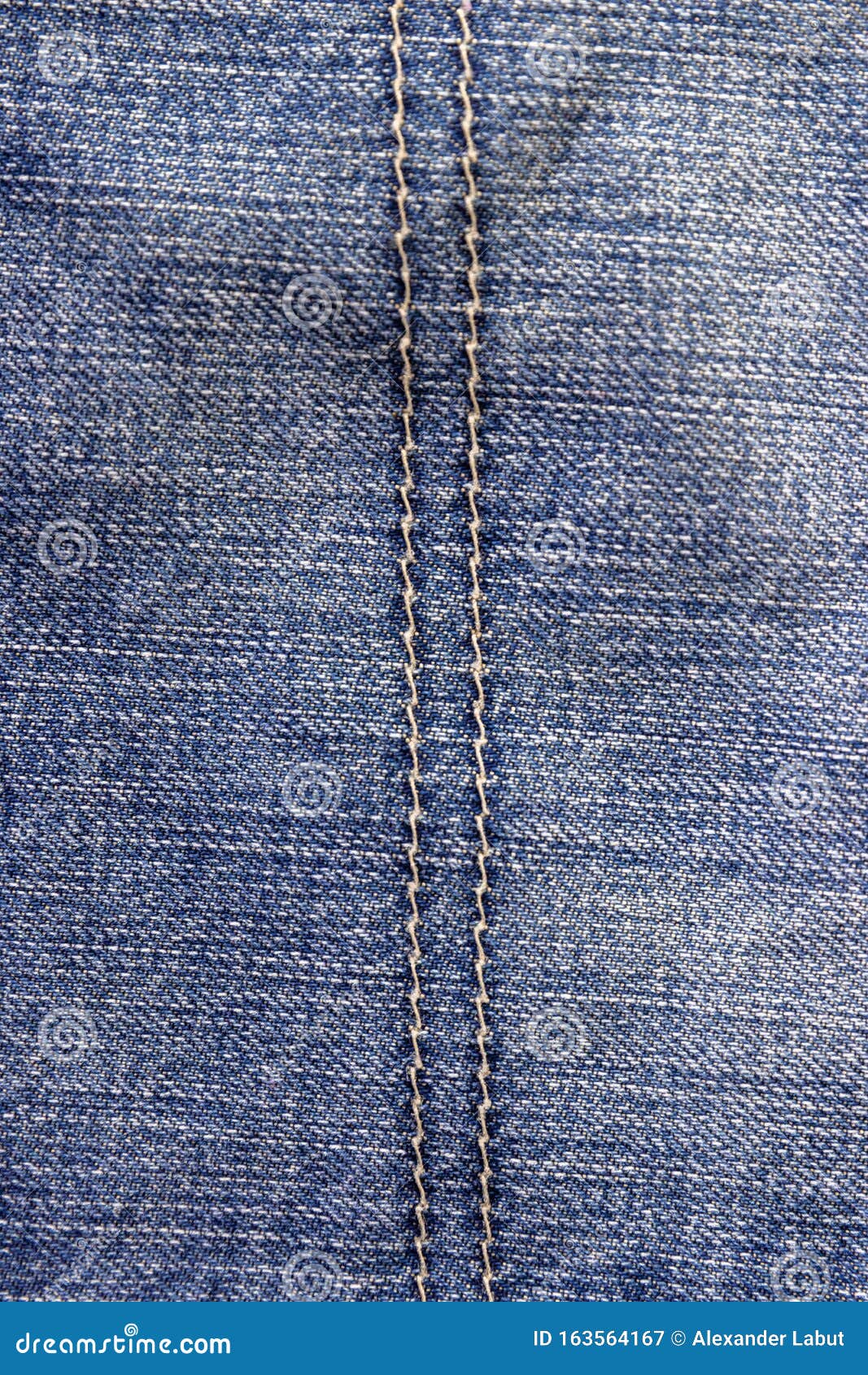 Top View of Denim Jeans Texture with Stitch. Canvas Jeans Background of ...