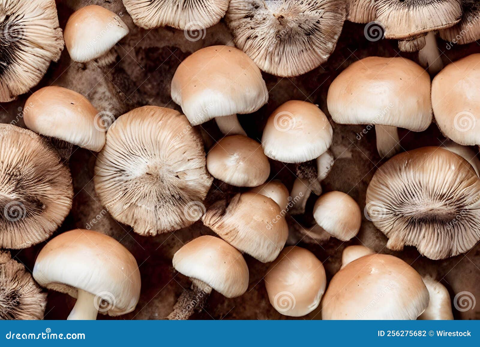 Top View of Edible Mushrooms Stock Photo Image of mushrooms, fungus