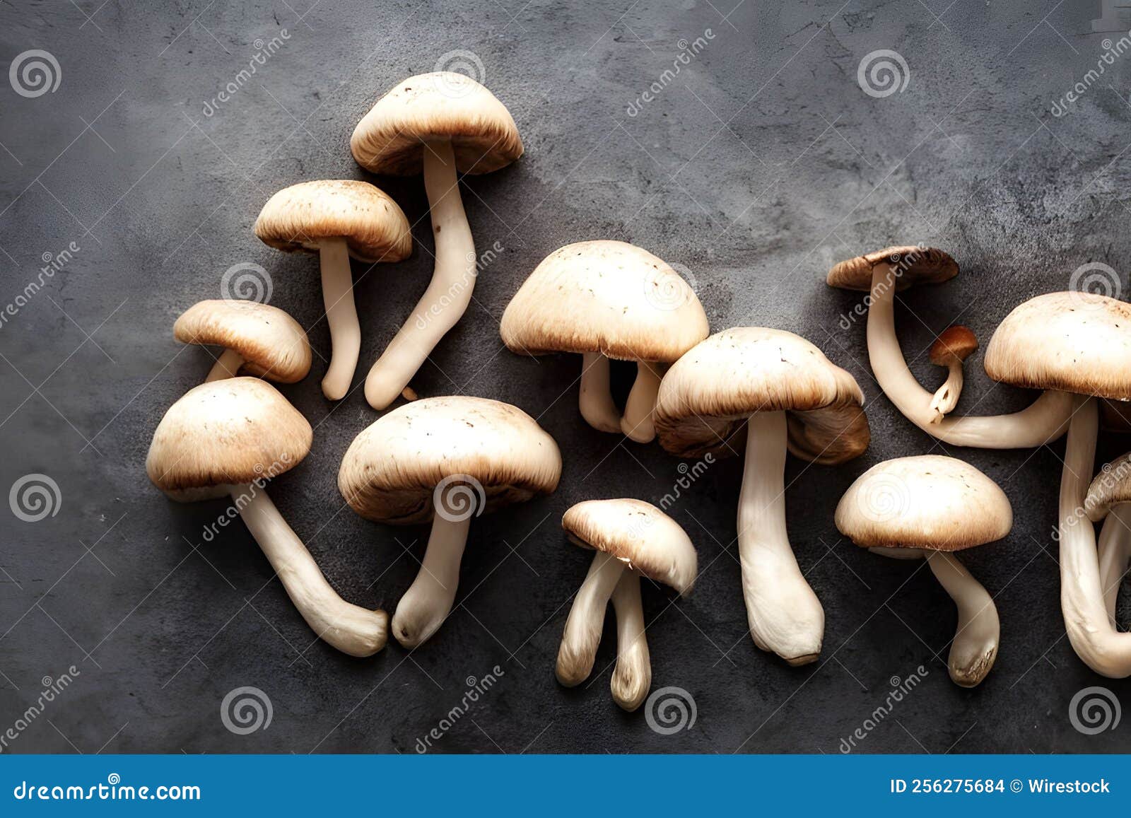 Top View of Edible Mushrooms Stock Photo Image of nature, vegetable