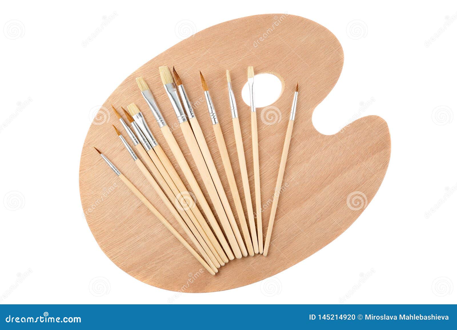 wooden painter's palette