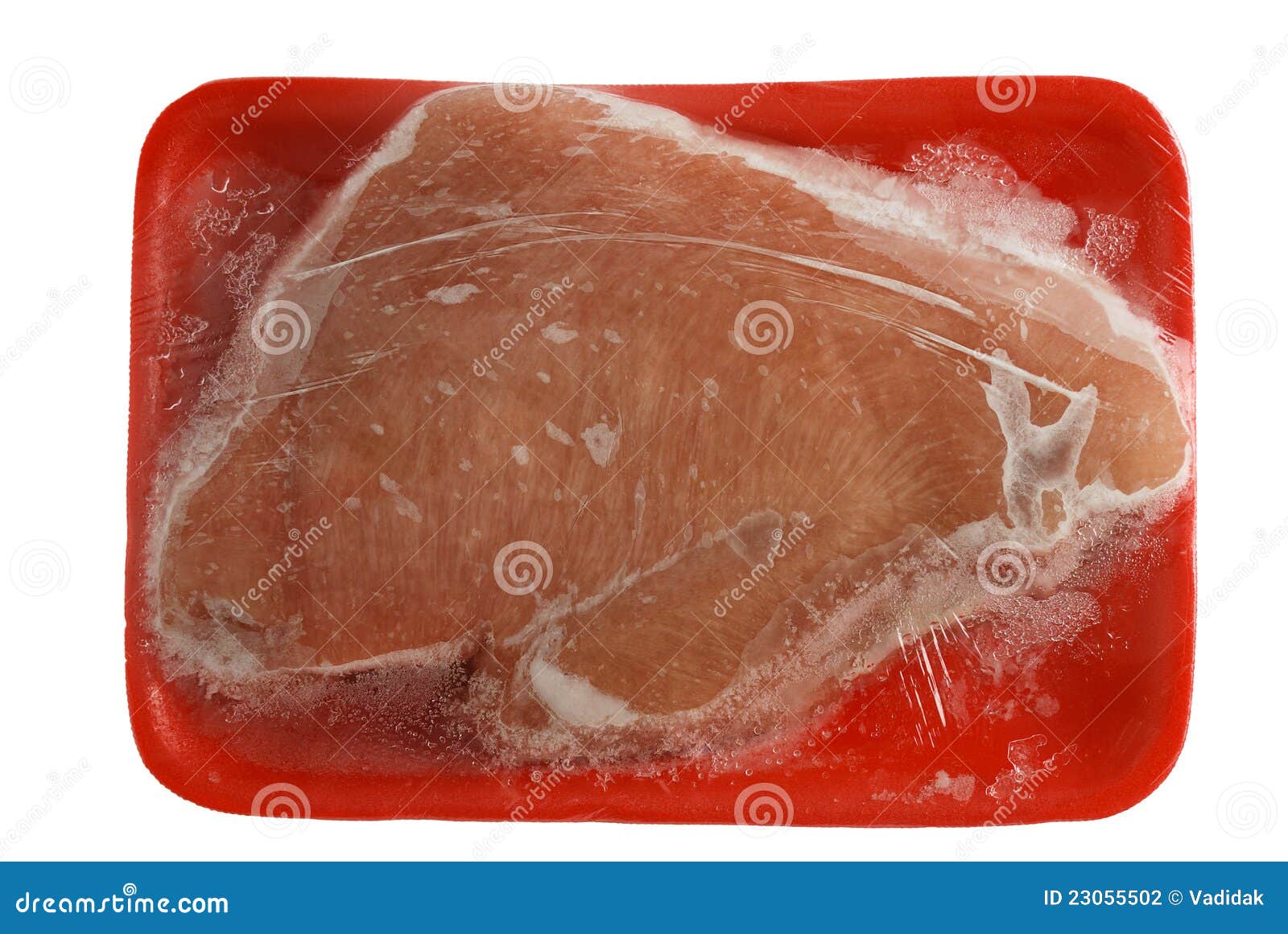 Top View of Frozen Raw Turkey Breast Stock Photo Image of product