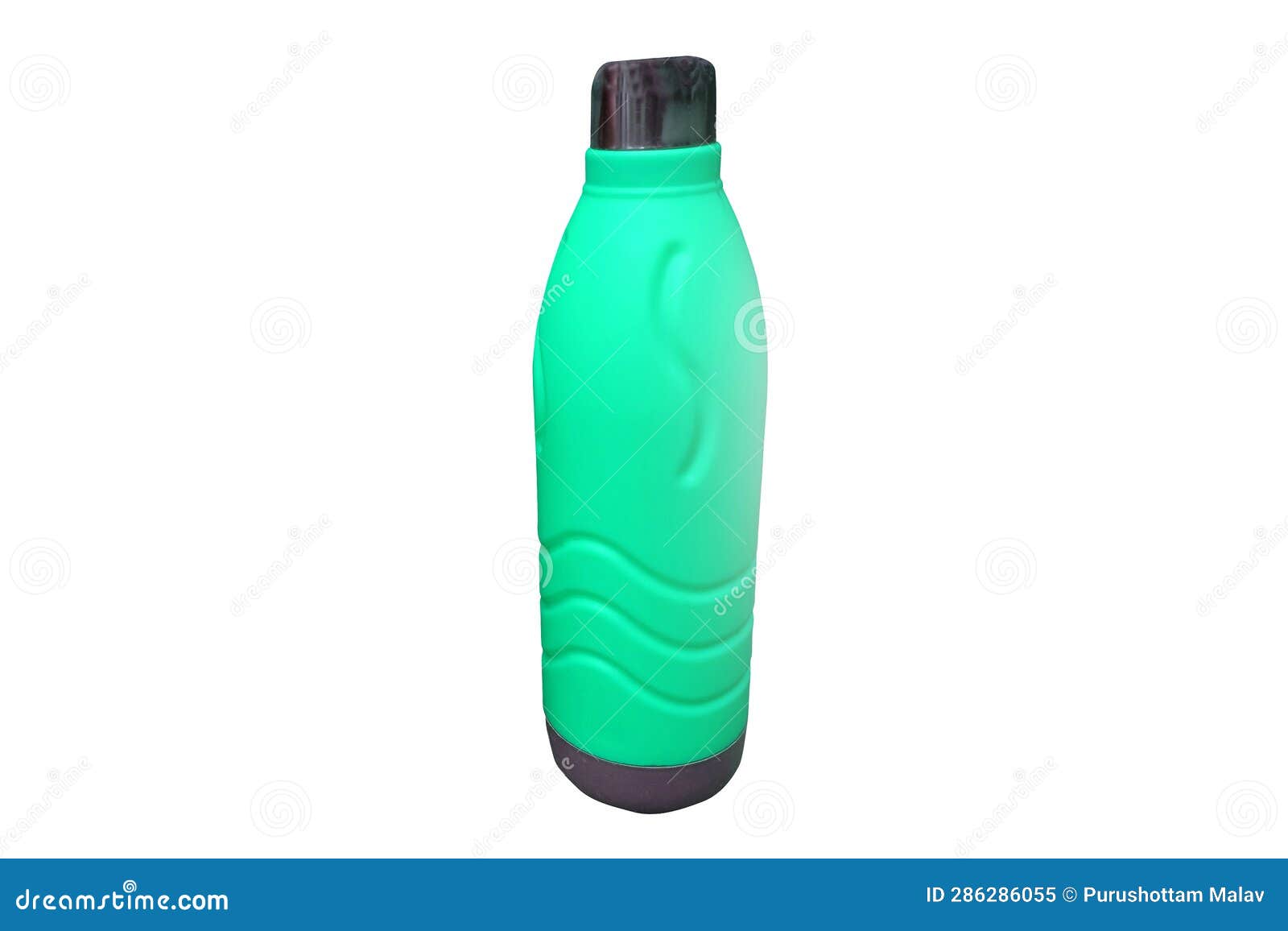 Top View Green Color Thermos Water Bottle. Stock Image Image of view
