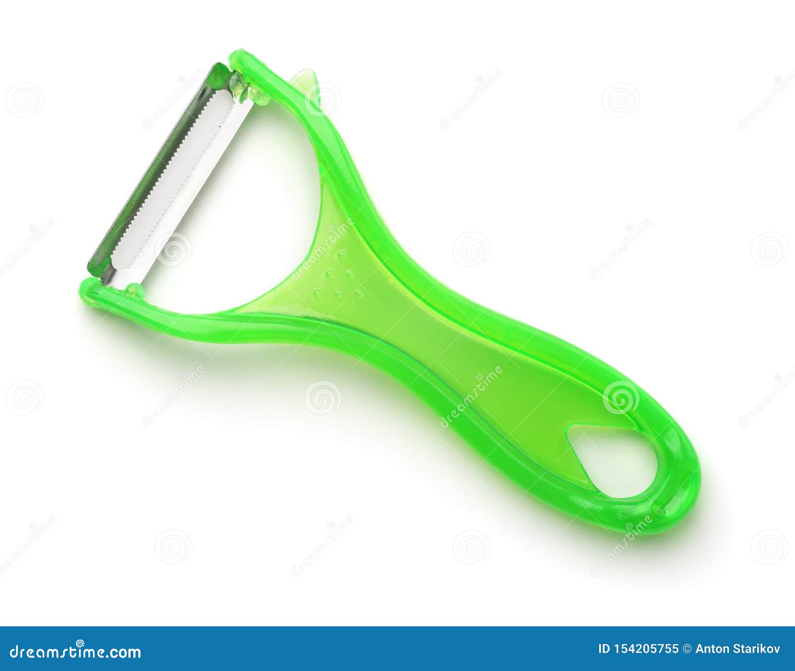 Top View of Green Plastic Vegetable Peeler Stock Image Image of domestic, metal 154205755