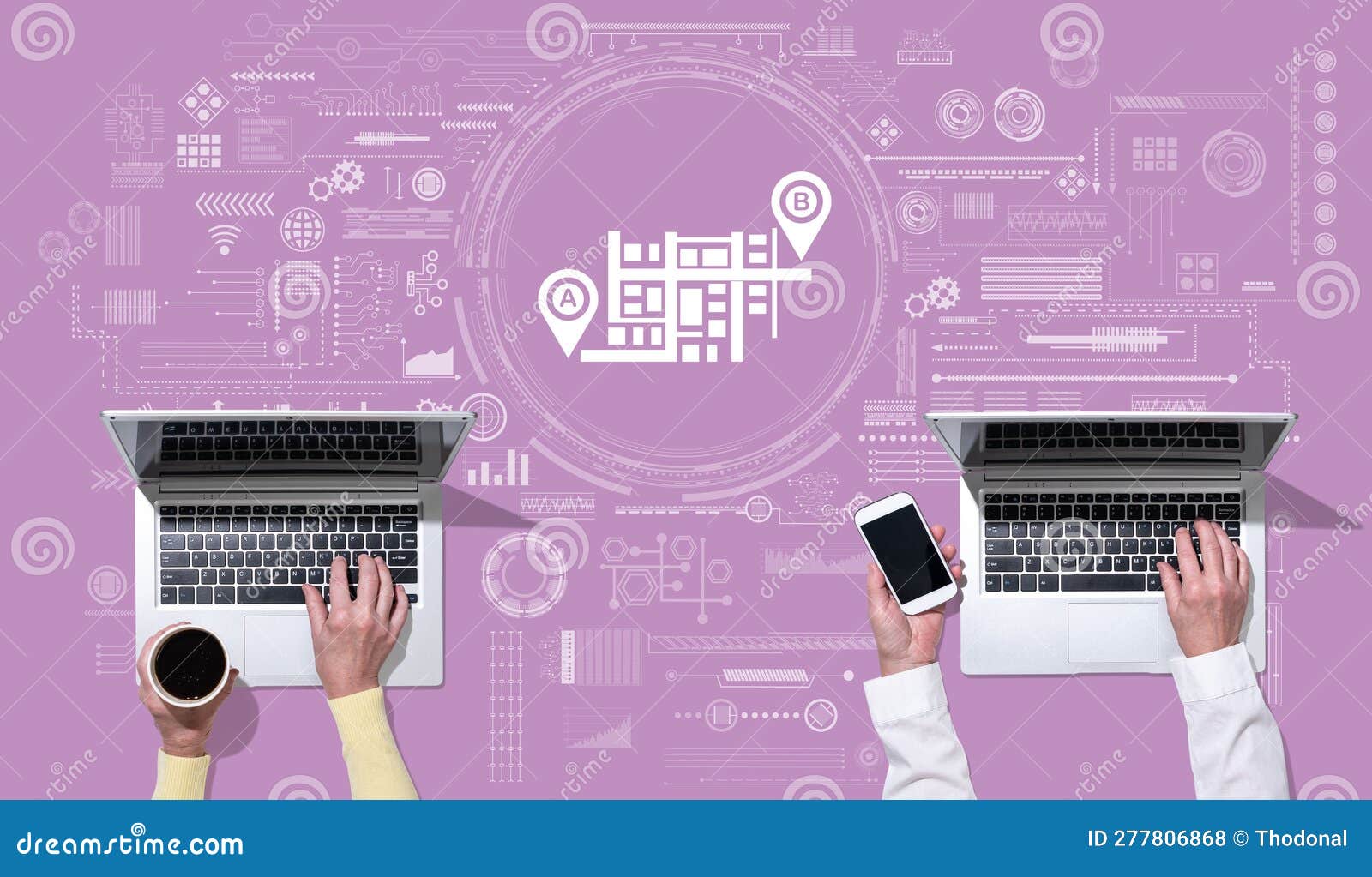 Concept of gps stock photo. Image of device, hand, direction 277806868