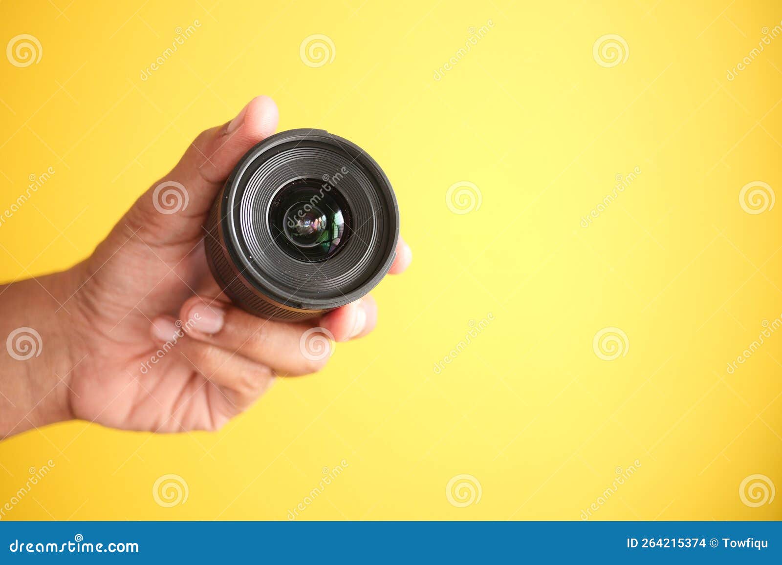 Top View of Holding a Camera Lenses Stock Photo Image of technique, photographer 264215374