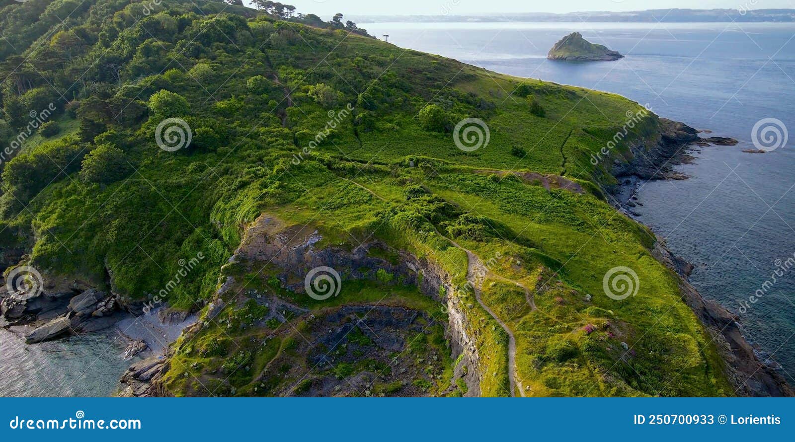 A top view of an island stock image. Image of blue, ocean 250700933