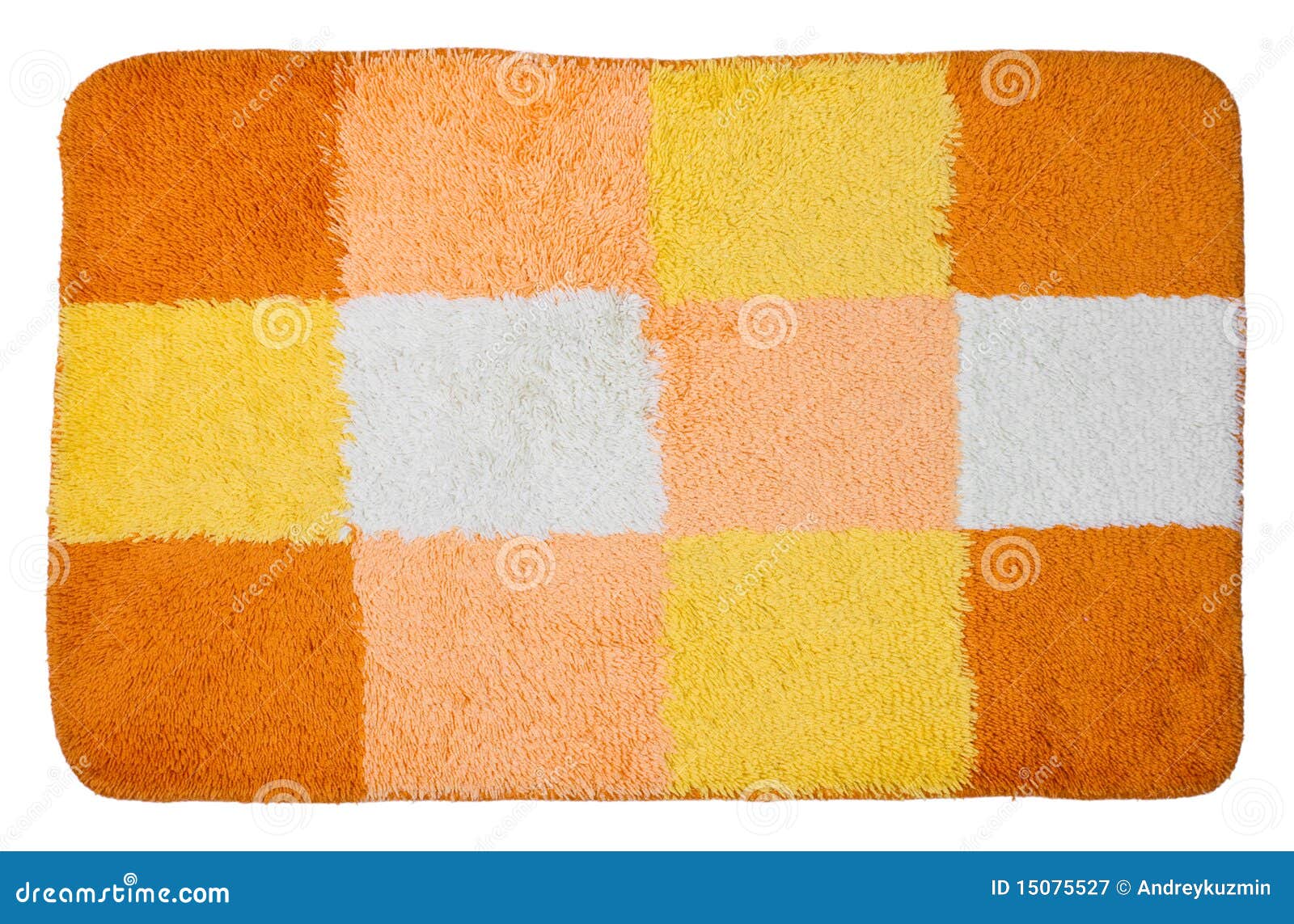 Top View of Isolated Colorful Bath Mat Stock Image Image of geometric