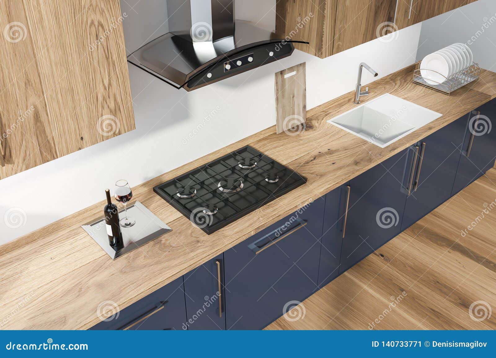 Top View Of Kitchen Countertops Stock Illustration Illustration