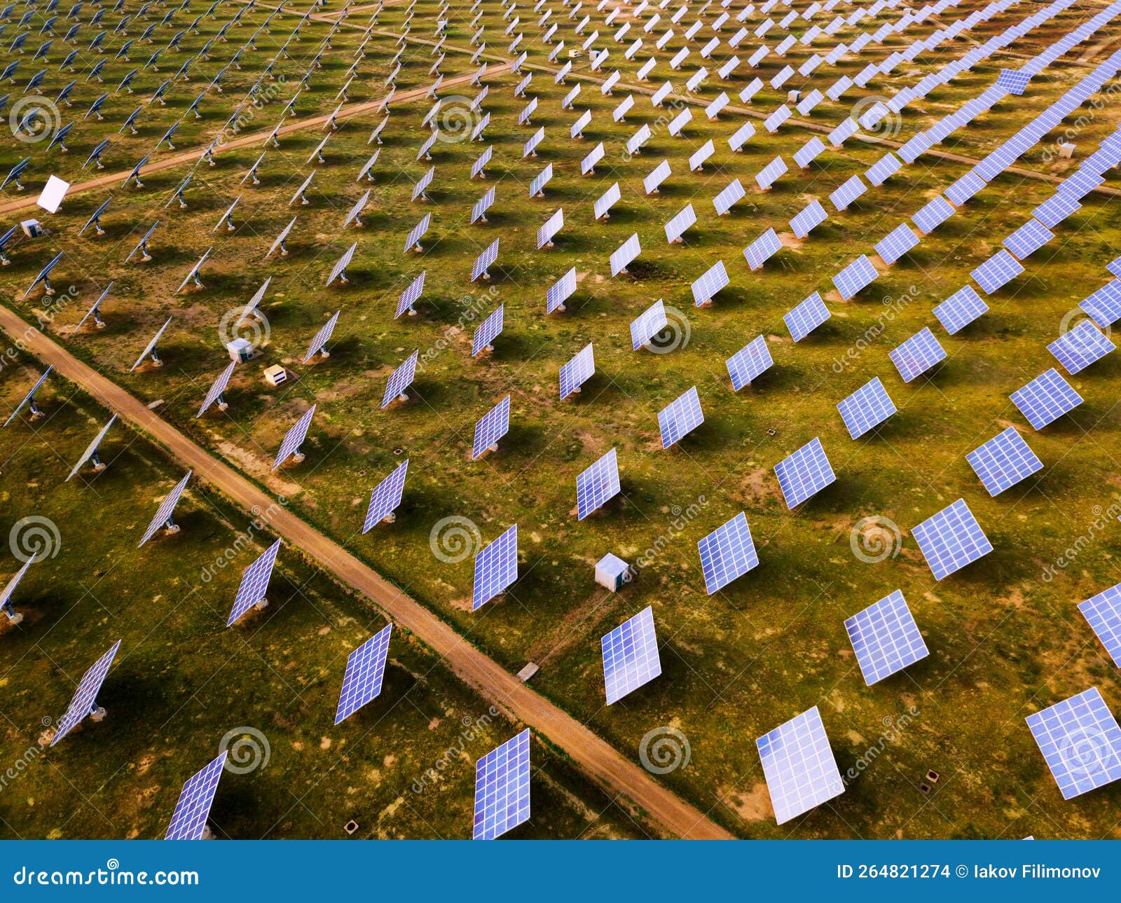 Top View of Large Solar Power Station Stock Photo Image of power