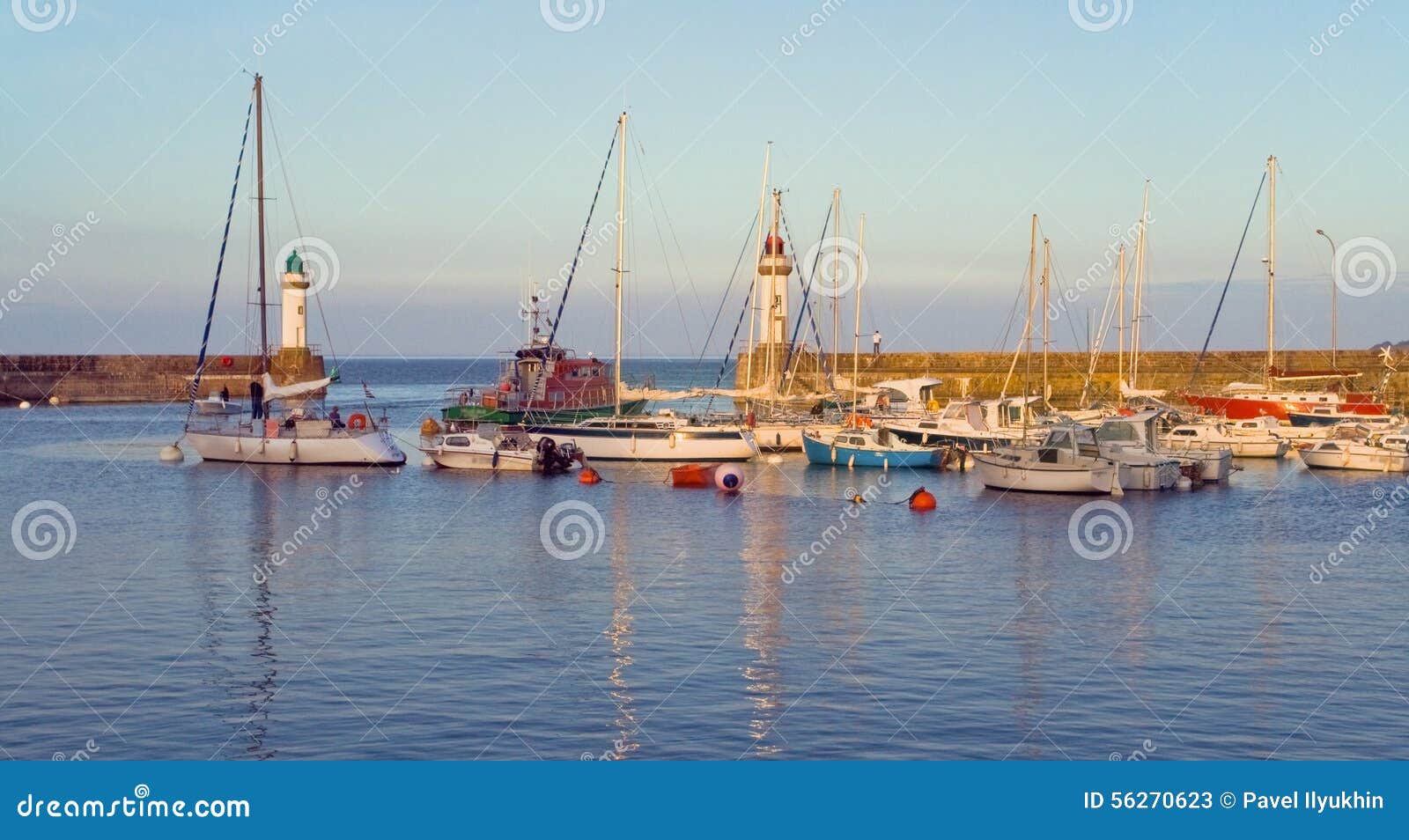 top view of the marina of la palais the island of belle ile en m