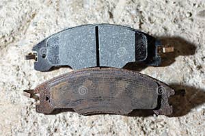 Top View Of New And Old Worn Brake Pad Stock Photo Image Of Front Top View Of New And Old Worn Brake Pad Stock Photo Image Of Front