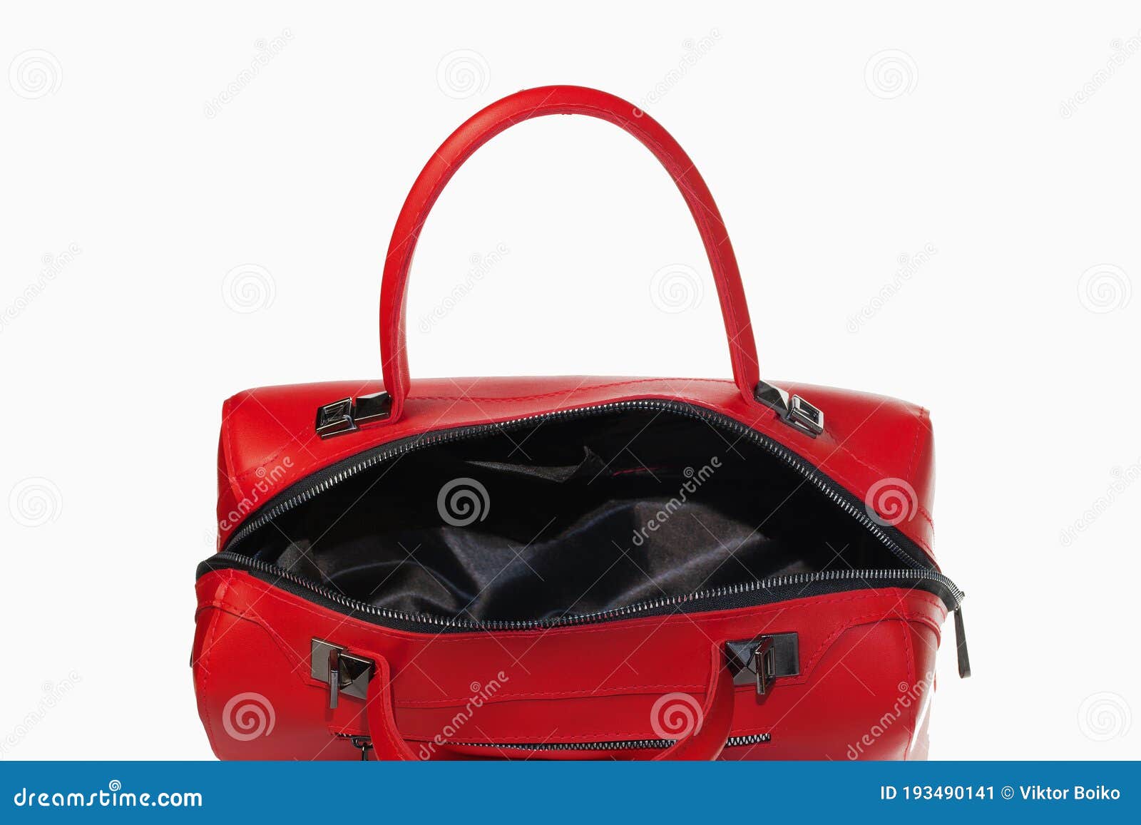 Top View Open Bag for Project Insertion Stock Image - Image of open ...