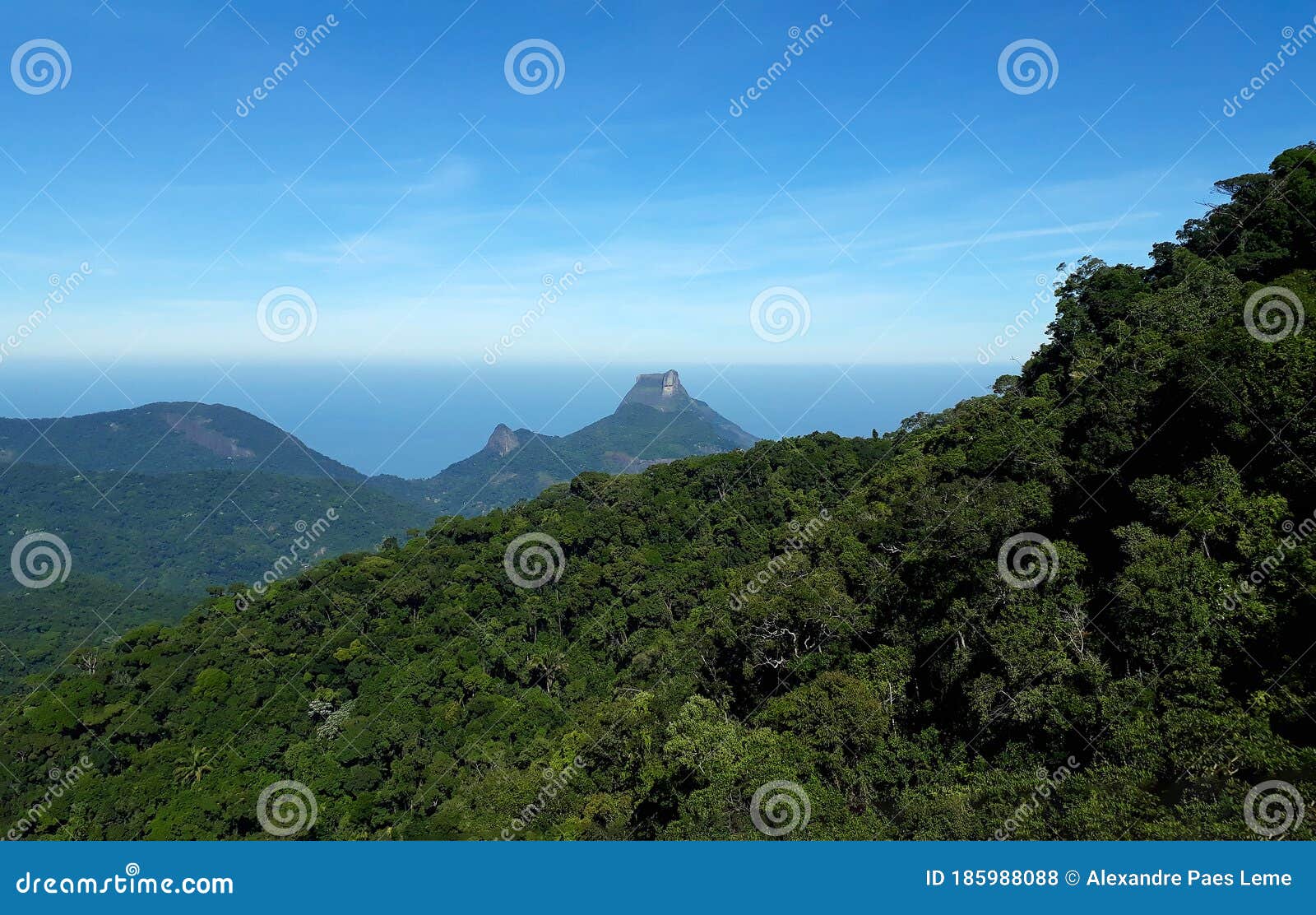 top view of pico do bico do papagaio