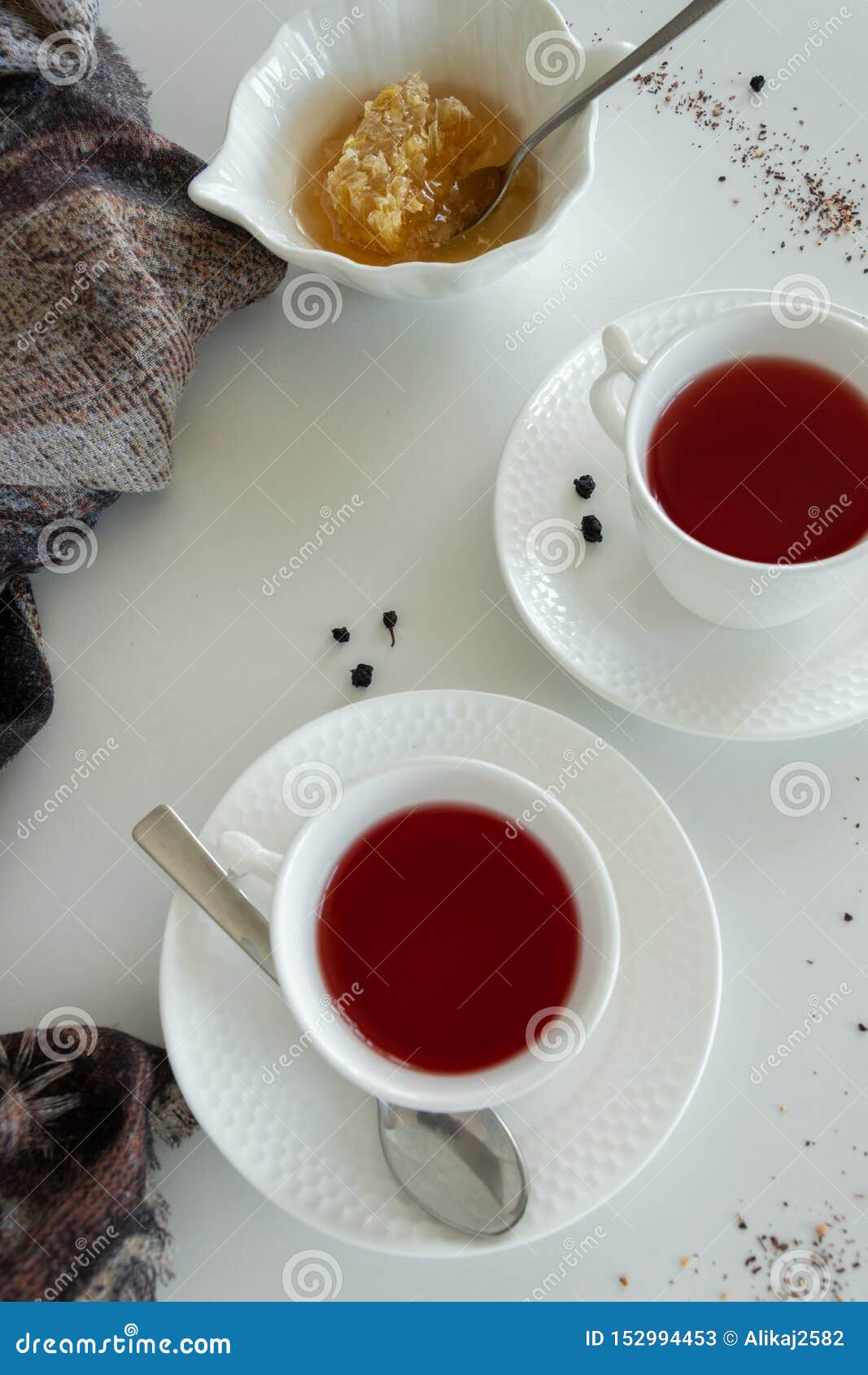 Red Fruits Tea Glasses. Drinks Flat Lay Stock Image Image of morning