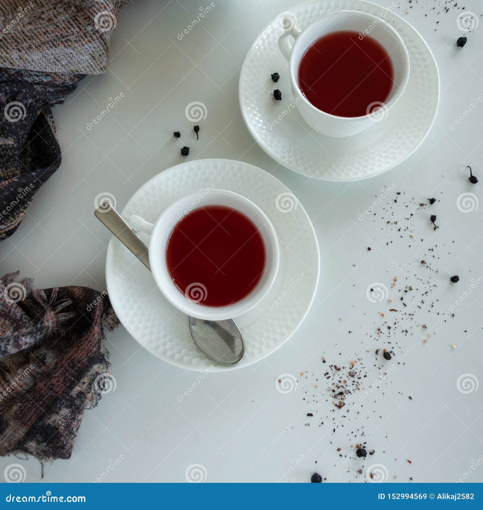 Red Fruits Tea Glasses. Drinks Flat Lay Stock Image Image of glasses