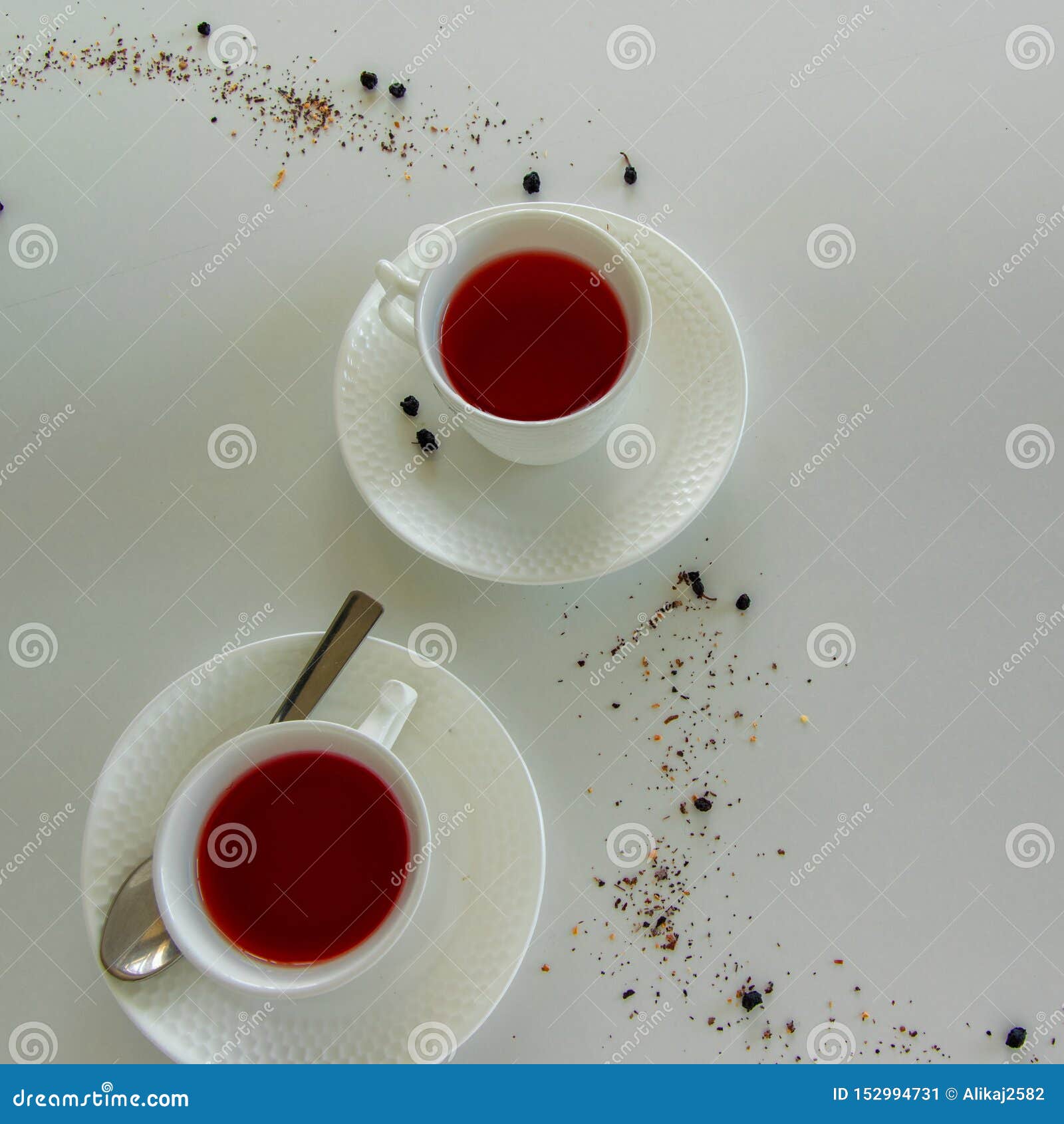 Red Fruits Tea Glasses. Drinks Flat Lay Stock Image Image of organic