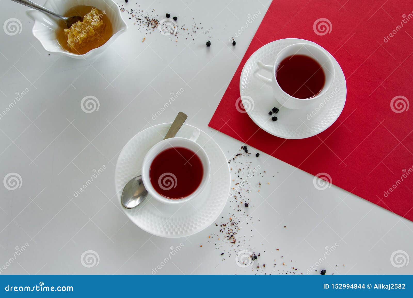 Red Fruits Tea Glasses. Drinks Flat Lay Stock Photo Image of seasonal