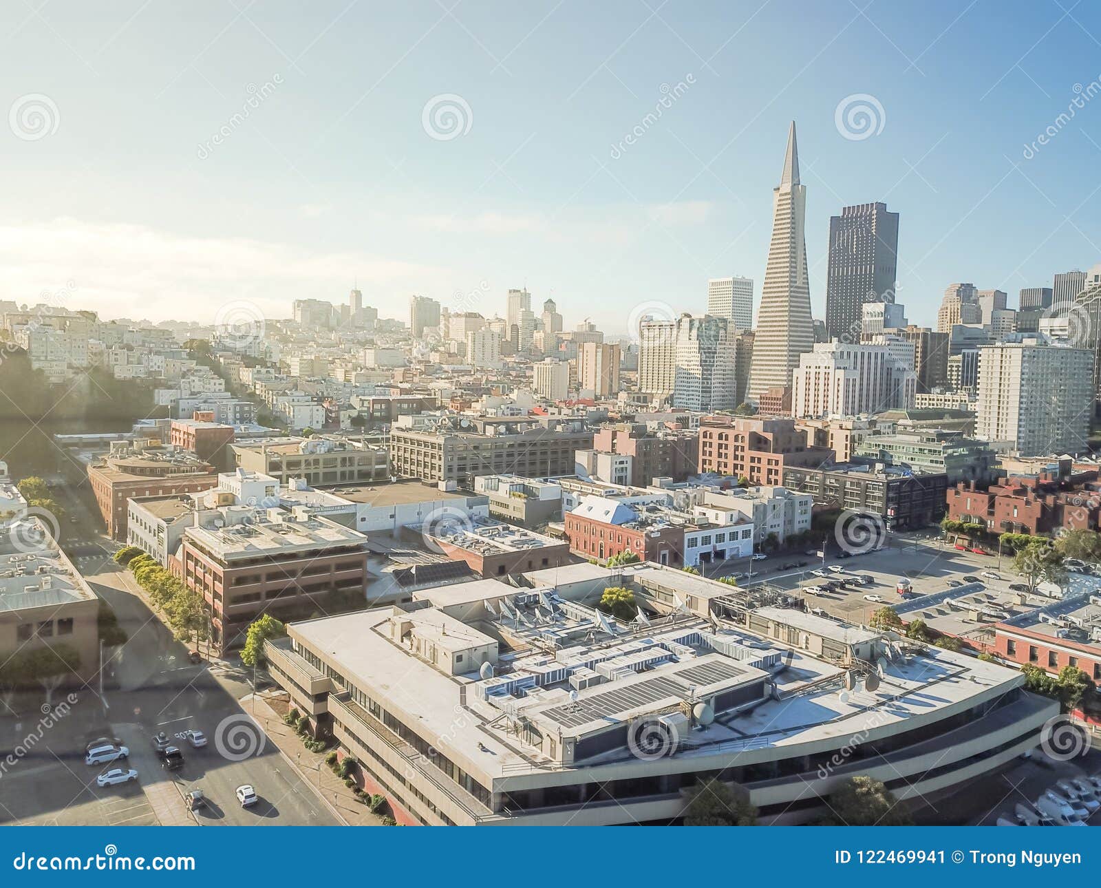 Top View San Francisco Financial District and Jackson Square Fro Stock Image Image of business