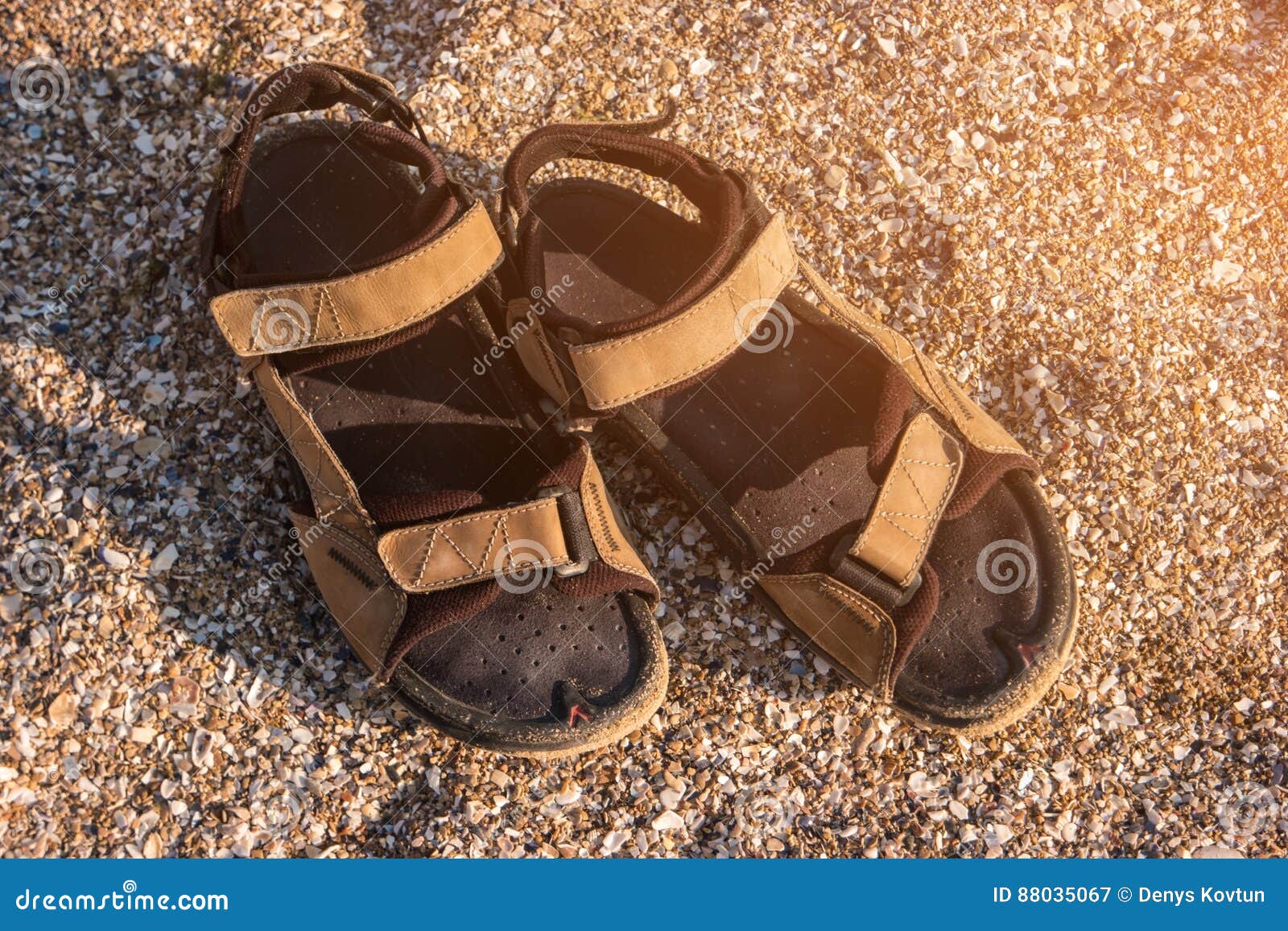 Top view of sandals. stock image. Image of exotic, background - 88035067