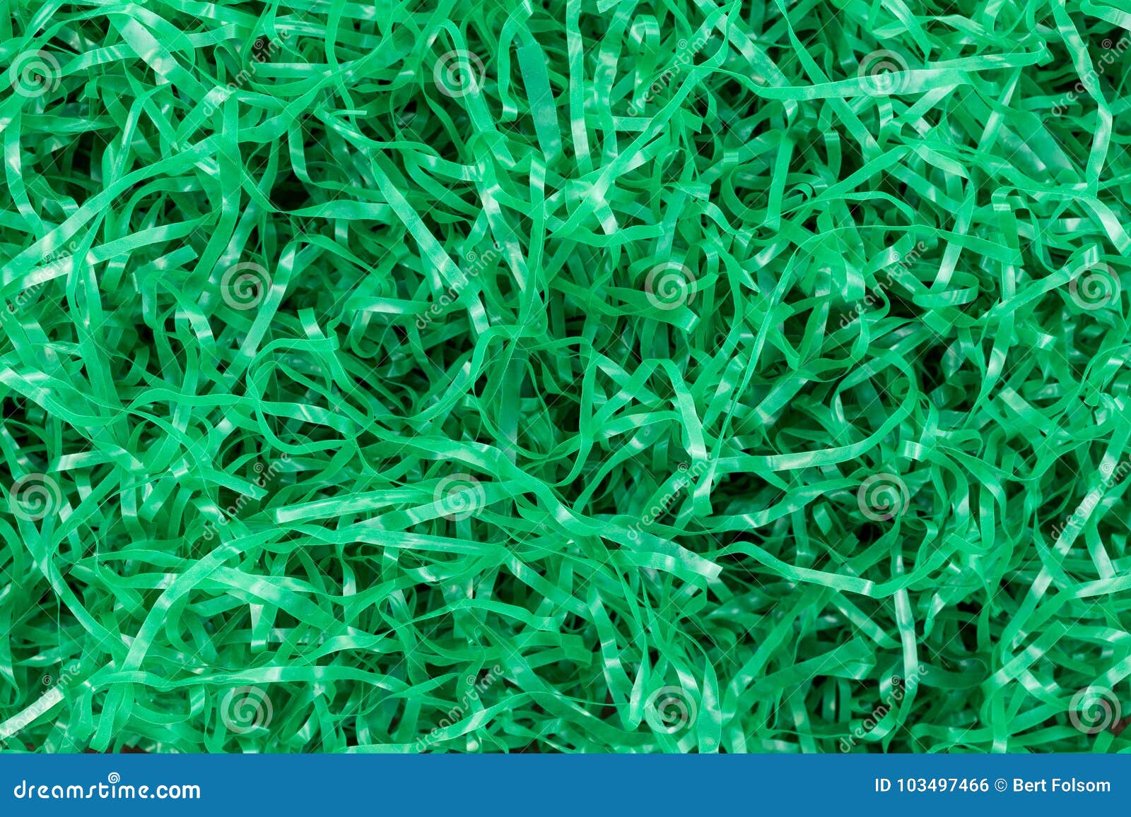 Shredded Green Plastic Easter Grass Stock Photo Image of view, grass