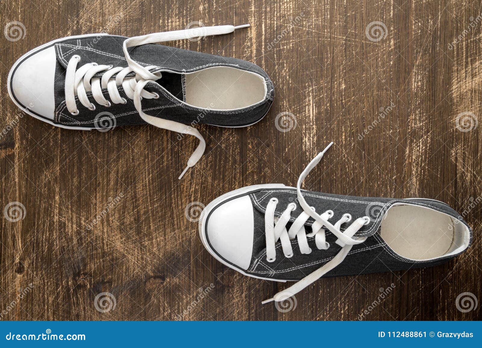 Top view of sneakers shoes stock image. Image of foot - 112488861