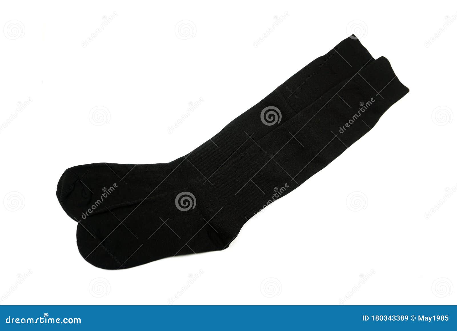 Soccer Socks Isolated on White Background Stock Image - Image of black ...