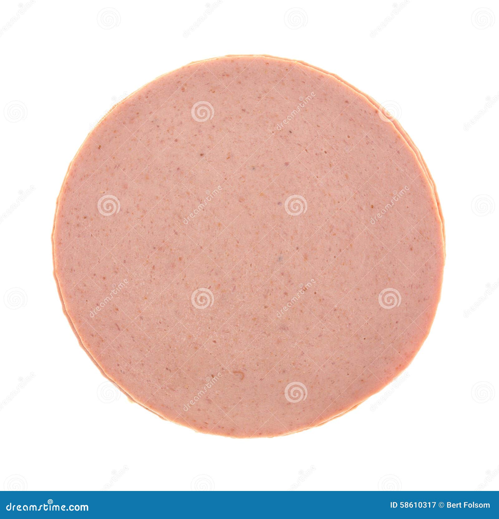 Top View of a Stack of Bologna Stock Image Image of cold, fatty 58610317