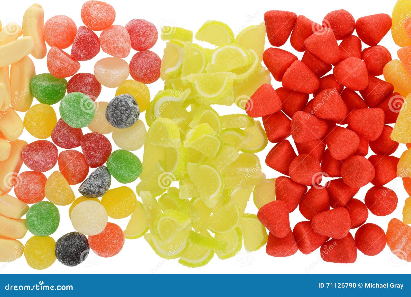 Top View Sugar Coated Assorted Candy Stock Photo Image of colorful