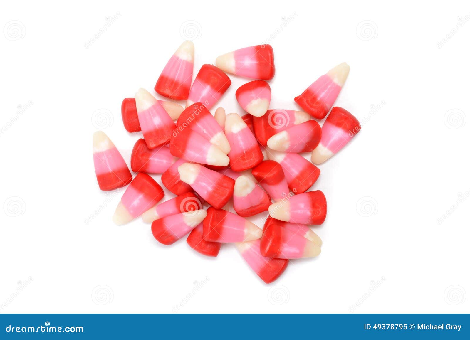Top View Valentines Candy Corn Stock Image - Image of sweet, sugar