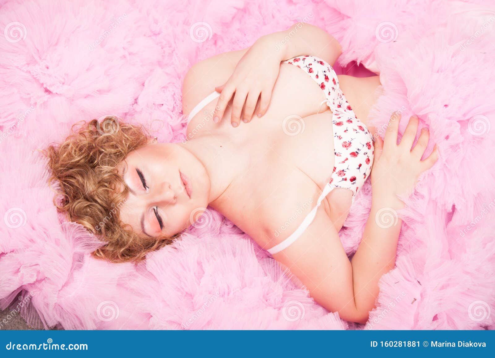White Bra Lying On The Aged Boards Stock Photo, Picture and