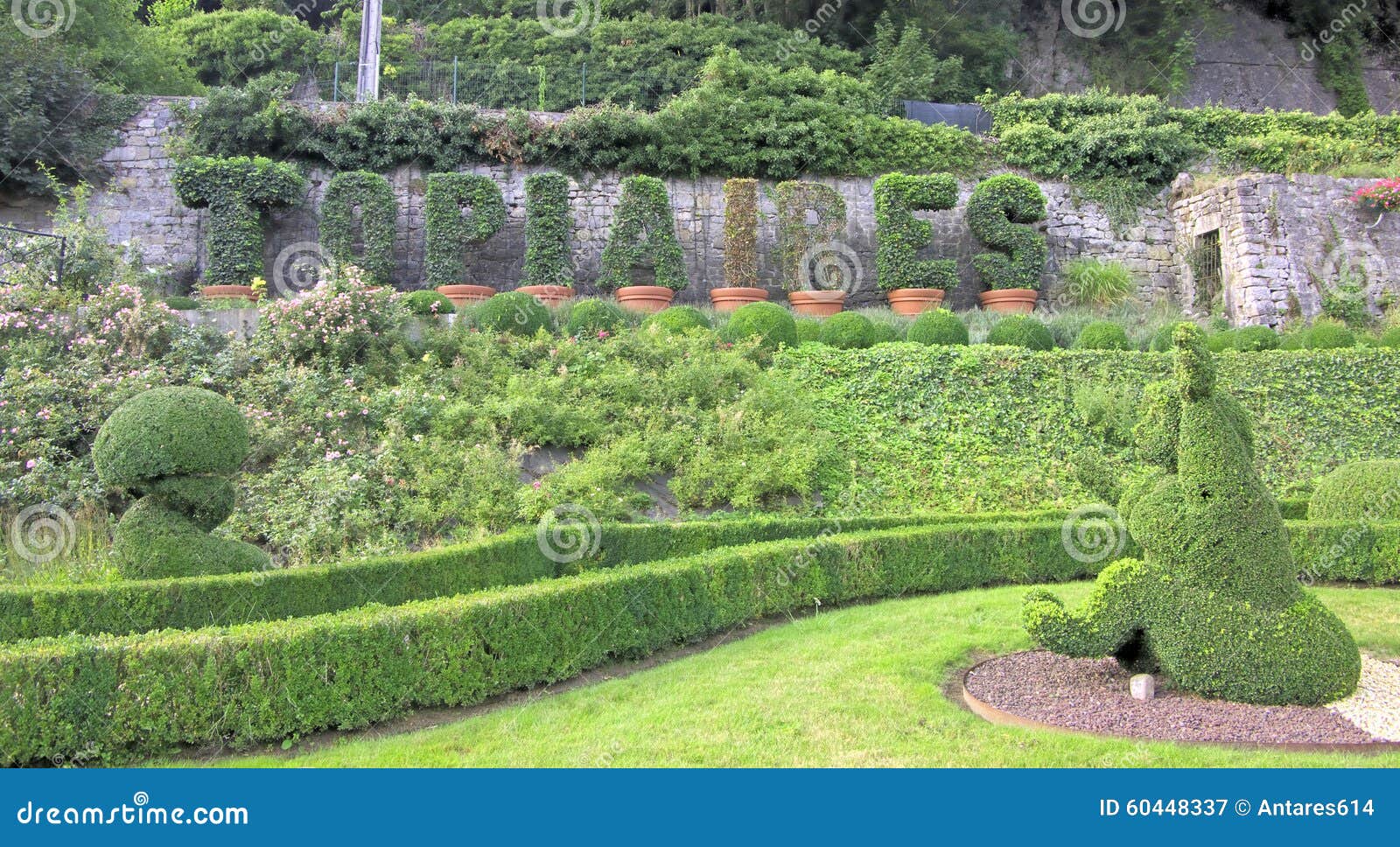 Topiary Garden Stock Image Image Of Wallonia Belgium 60448337