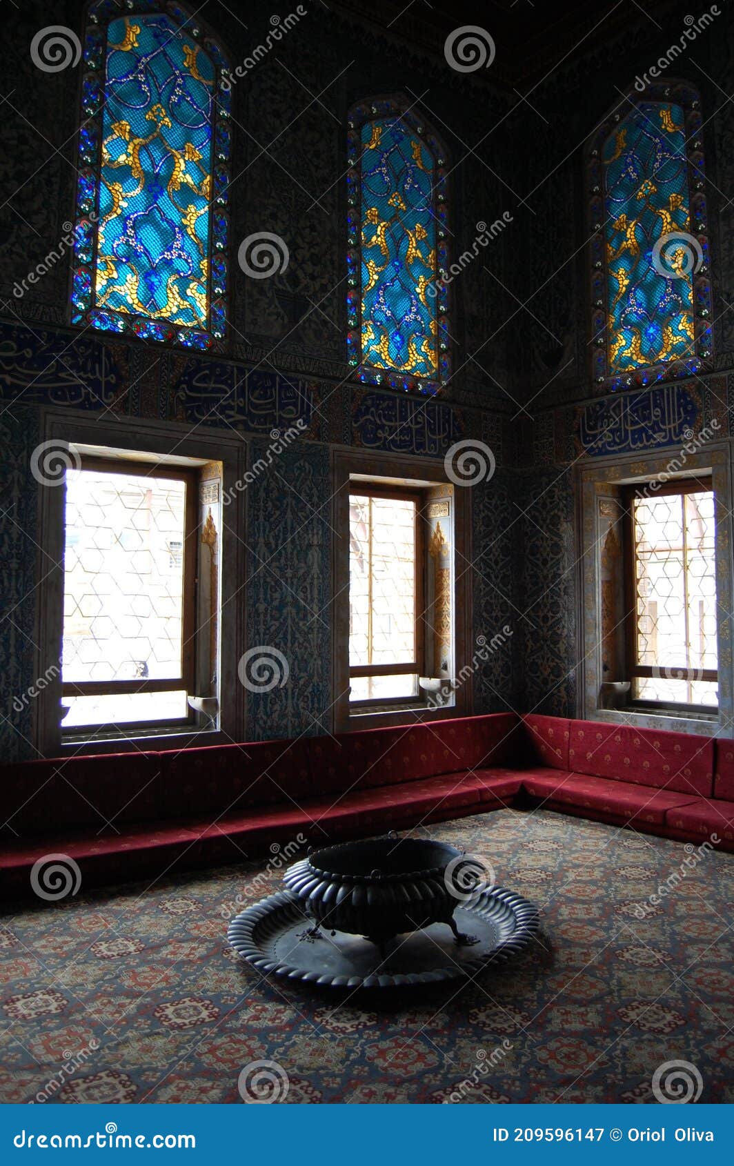 view of the topkapi palace, in istanbul turkey. harem