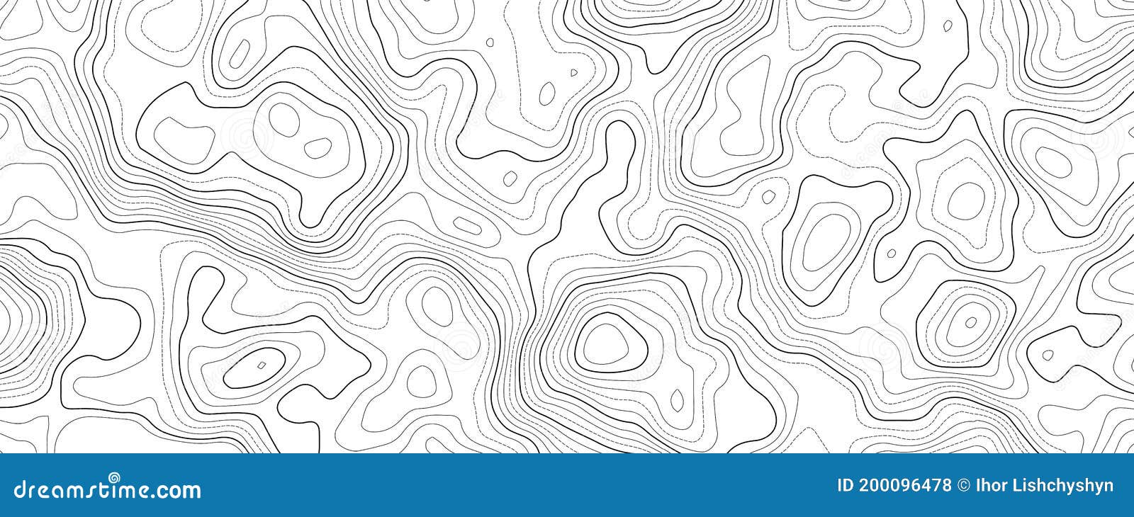 Topographic Contour Map with Grid. Vector Relief Map Stock Illustration Illustration of design