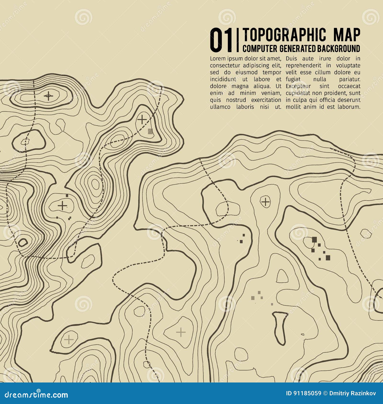 topographic map background with space for copy . line topography map contour background , geographic grid abstract