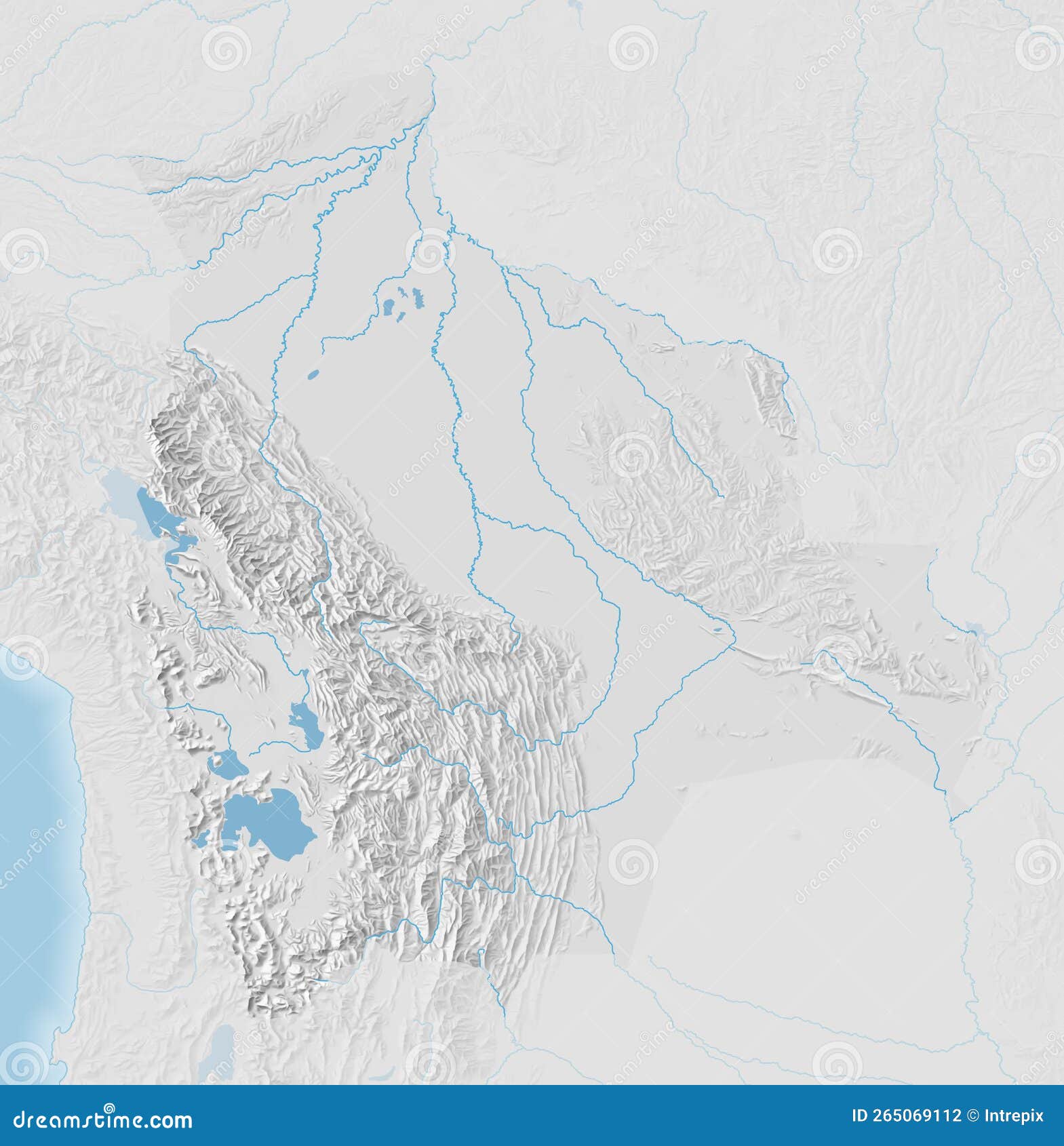 Topographic Map Of Bolivia Stock Photography | CartoonDealer.com #265069112