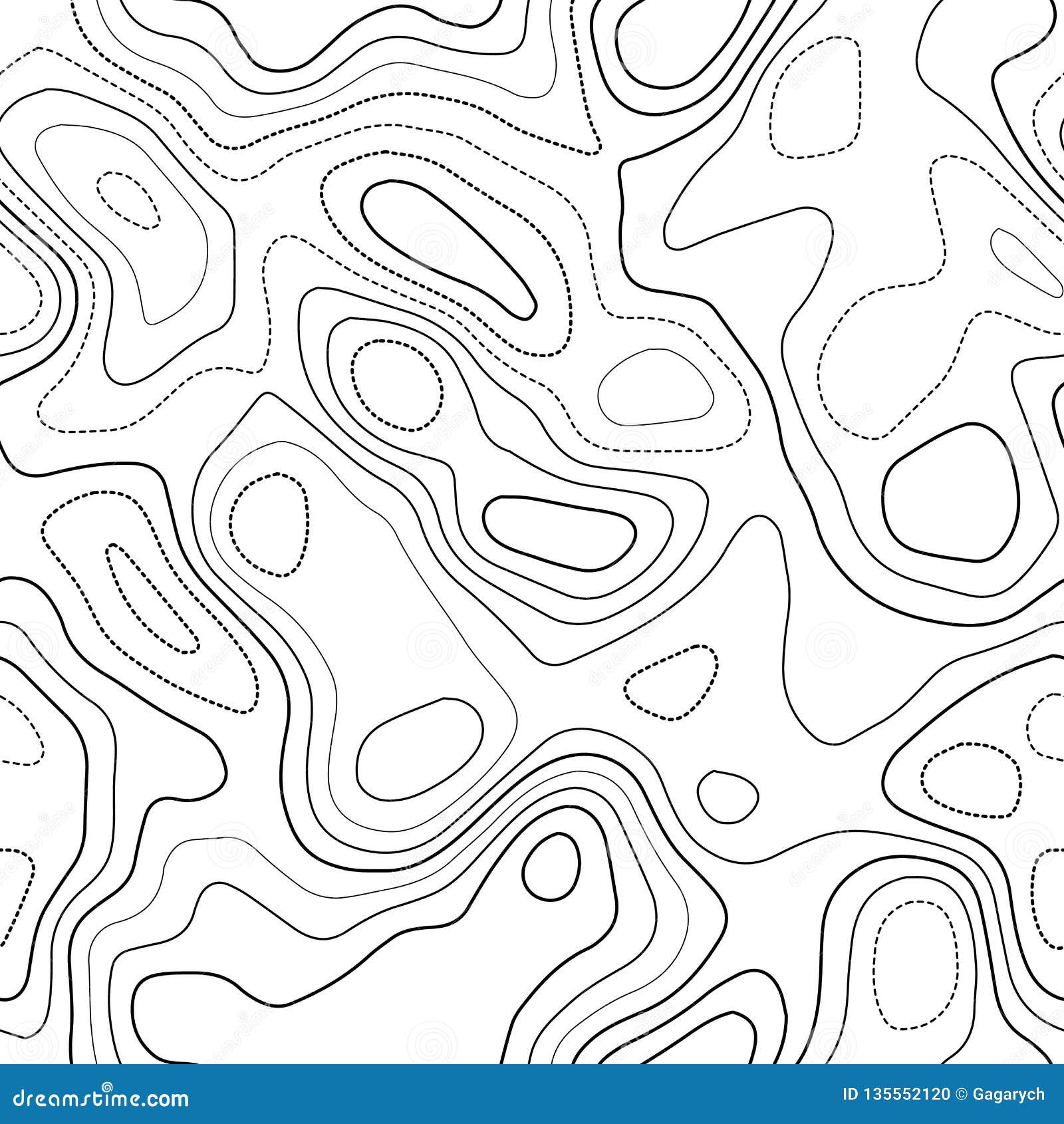 Topographic map lines. stock vector. Illustration of illustration