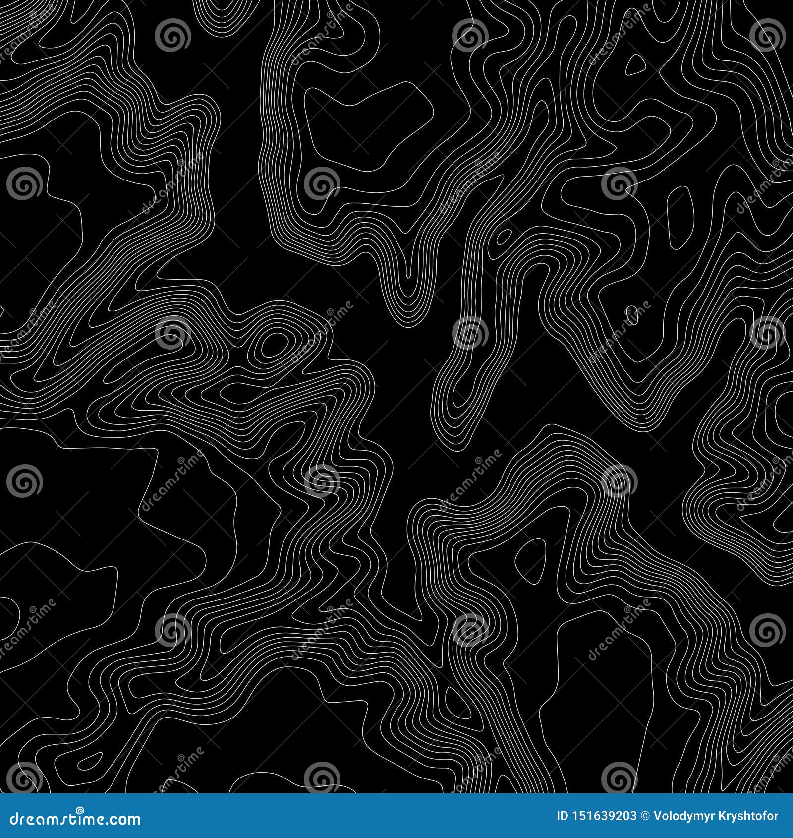 Topographic Map Lines Background. Abstract Vector Illustration Stock