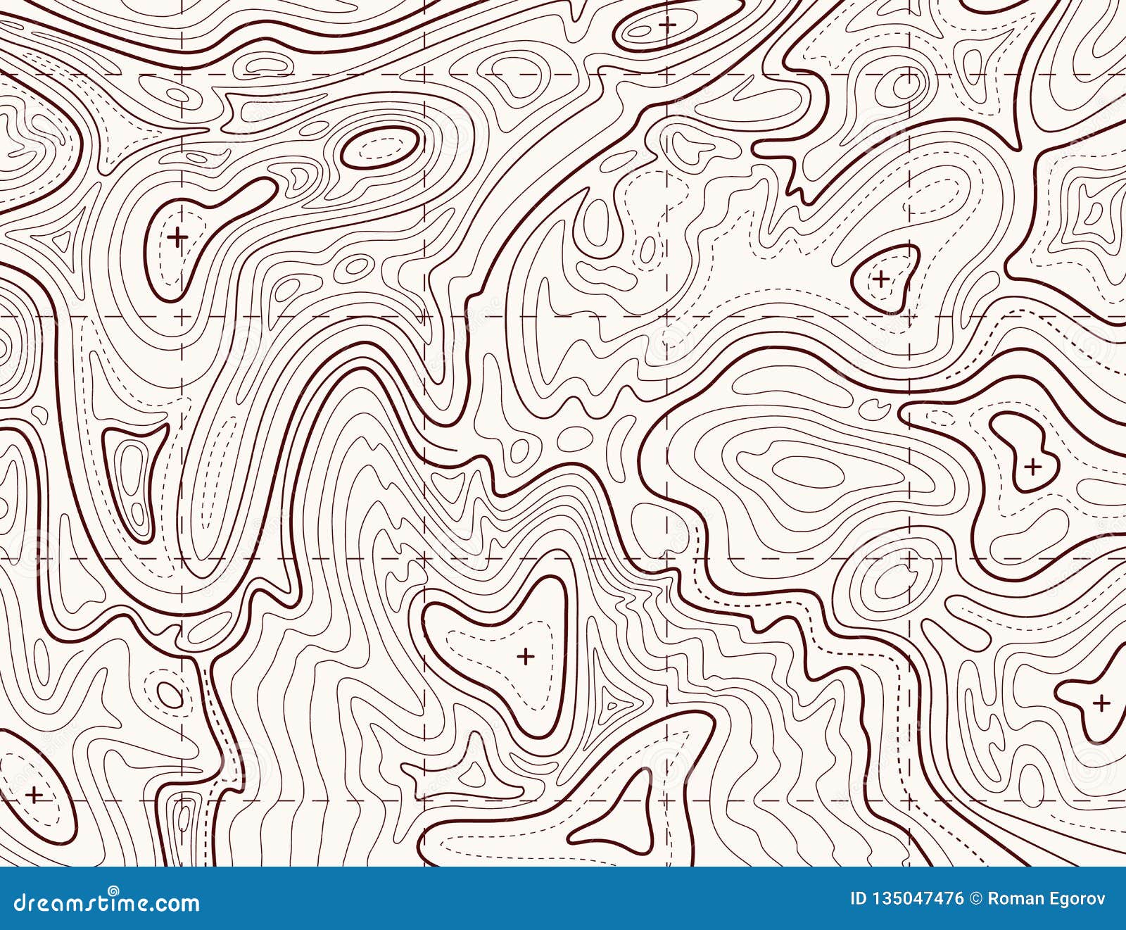 topographic map. trail mapping grid, contour terrain relief line texture. cartography concept