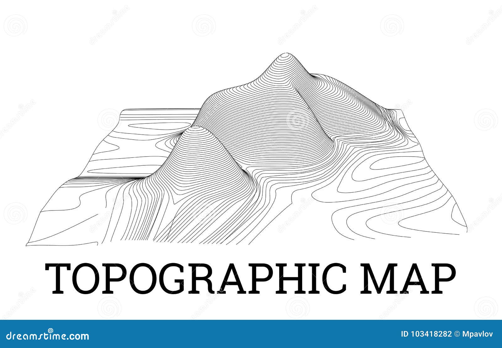 topographical map of the locality,  