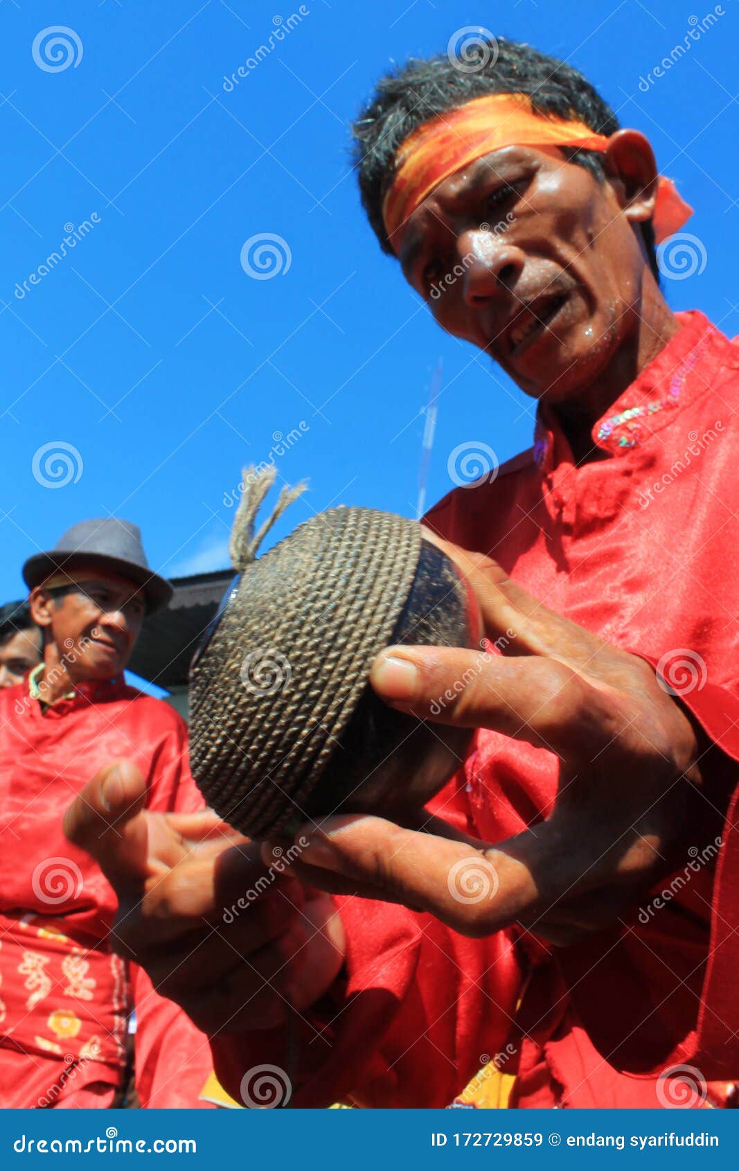 Tops, Traditional Game in Indonesia Editorial Stock Image Image of