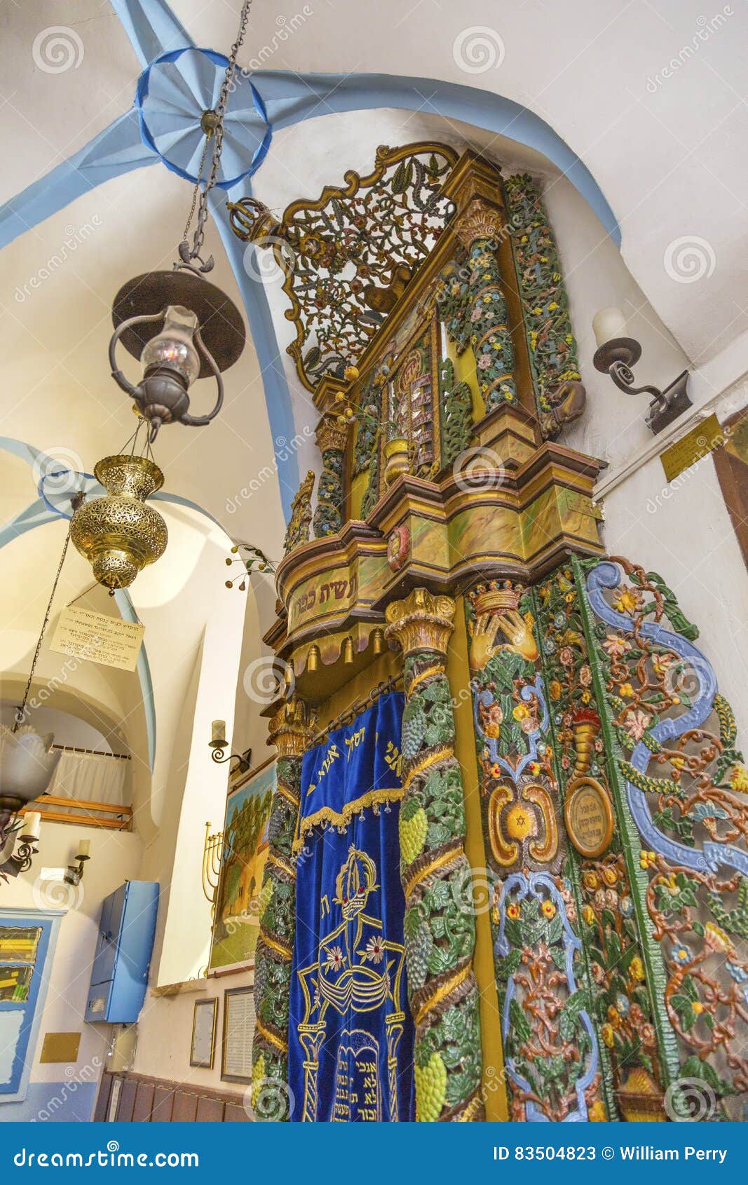 torah ark ashkenazi ari synagogue safed tsefat israel