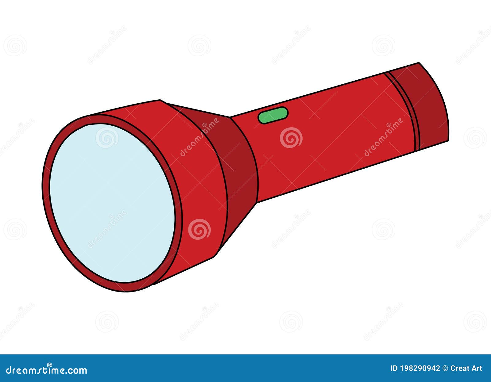 Torch Clip Art Illustration Vector Isolated Stock Vector - Illustration