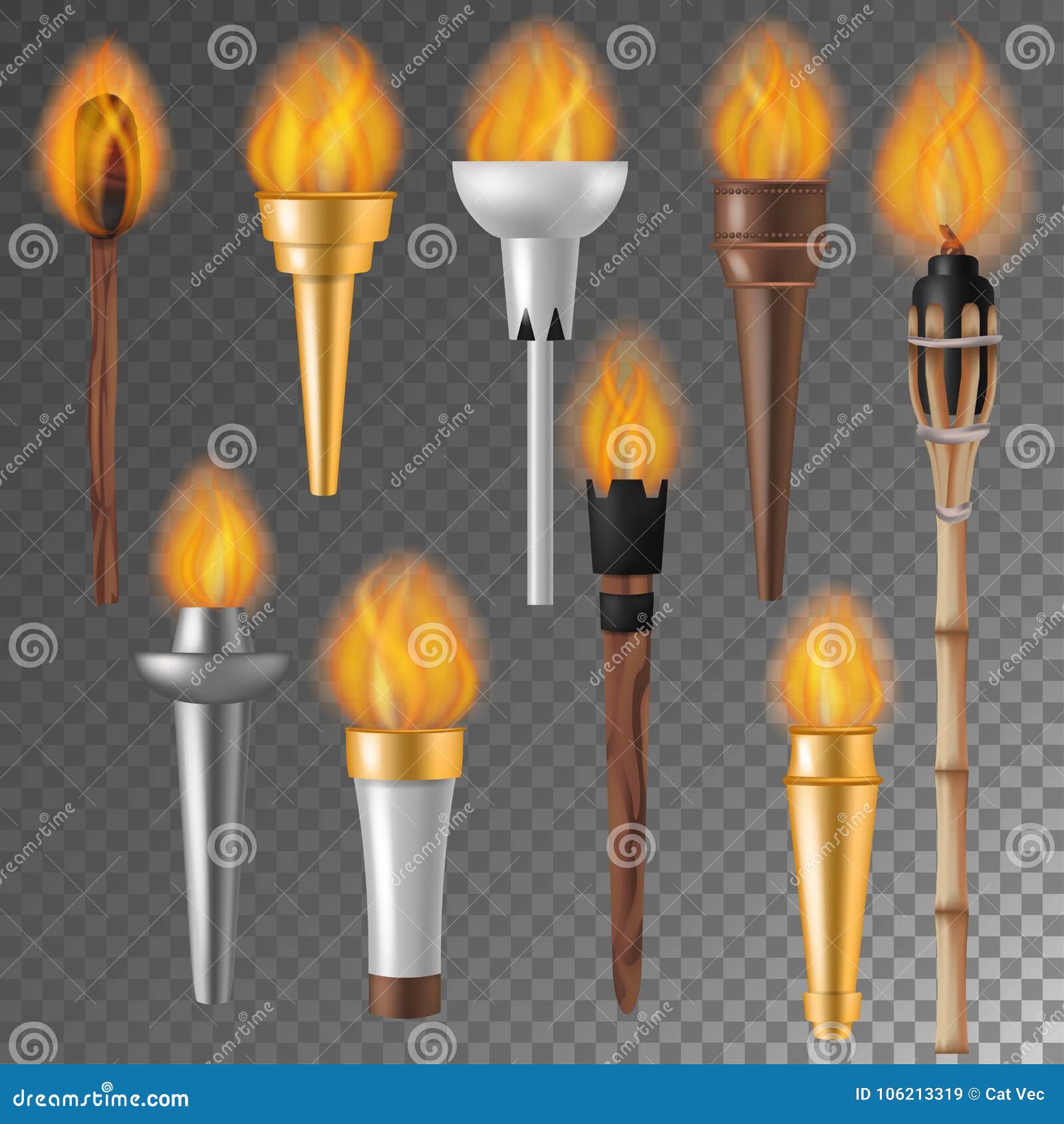 Torch Flame Vector Flaming Torchlight or Lighting Flambeau Symbol of  Achievement Torching with Burned Fireflame 3d Stock Vector - Illustration  of glow, flame: 106213319