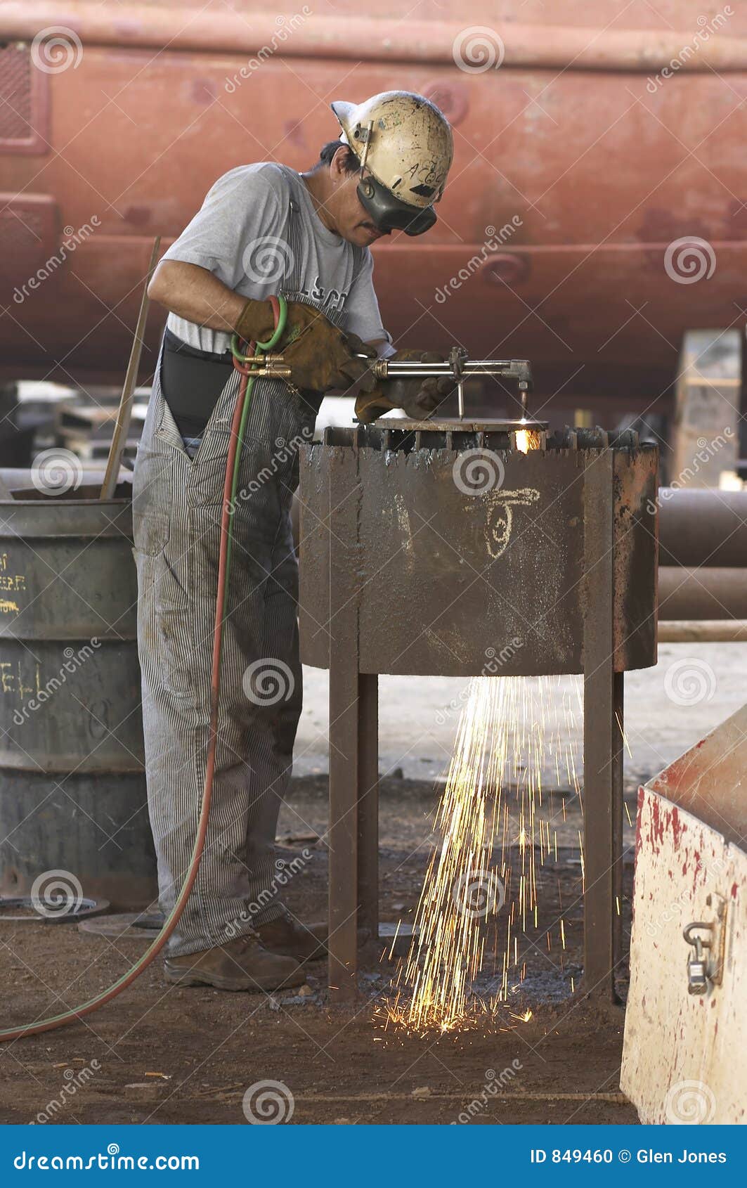 Torch on steel stock photo. Image of industry, business 849460
