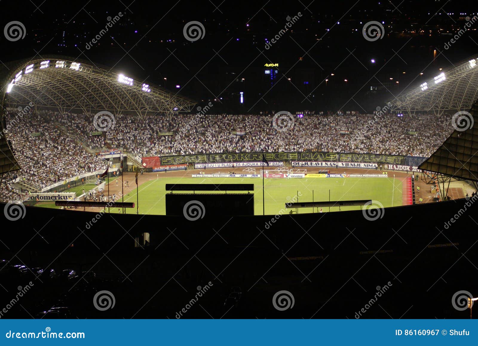 Torcida Football Fans on Stadium Editorial Photography - Image of torcida,  hajduk: 86160967