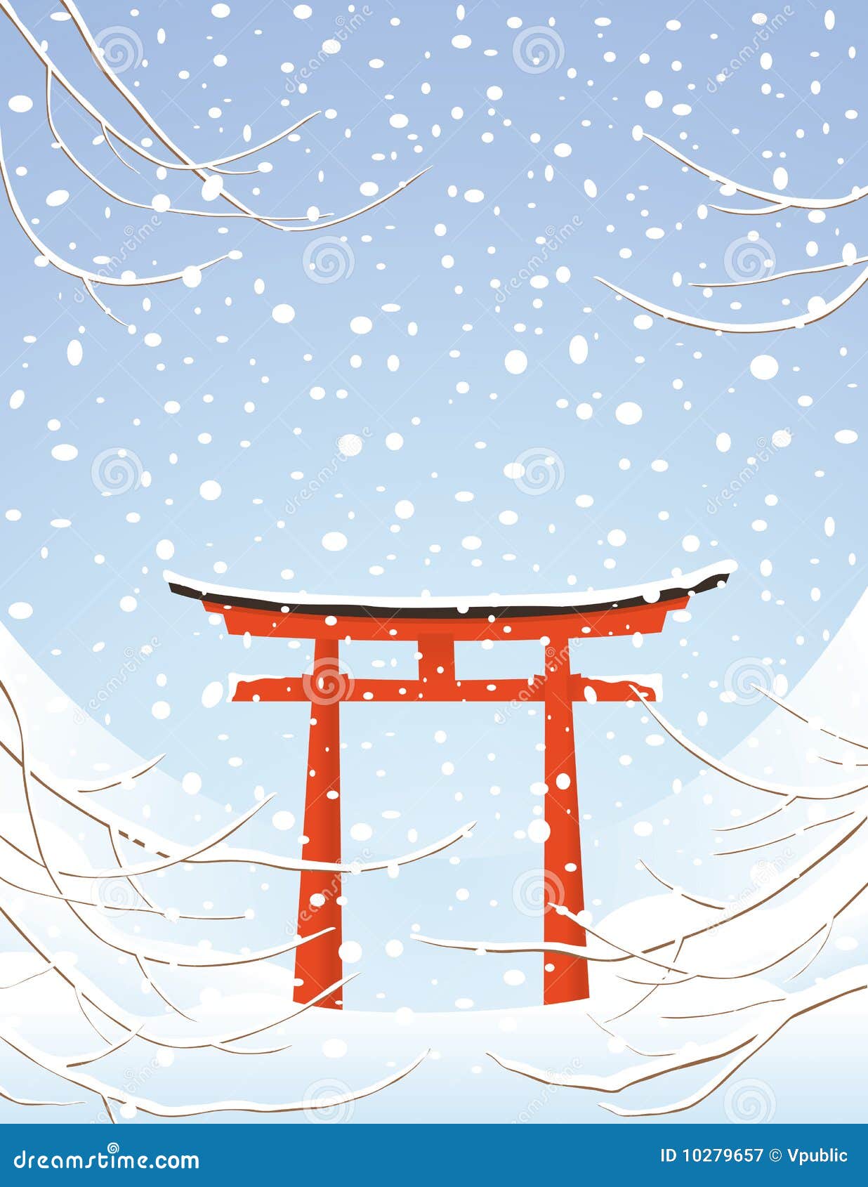 Torii, Japanese Gate, Torii Forest Background, Concept Art, Digital  Illustration, Anime, Generative AI Stock Illustration